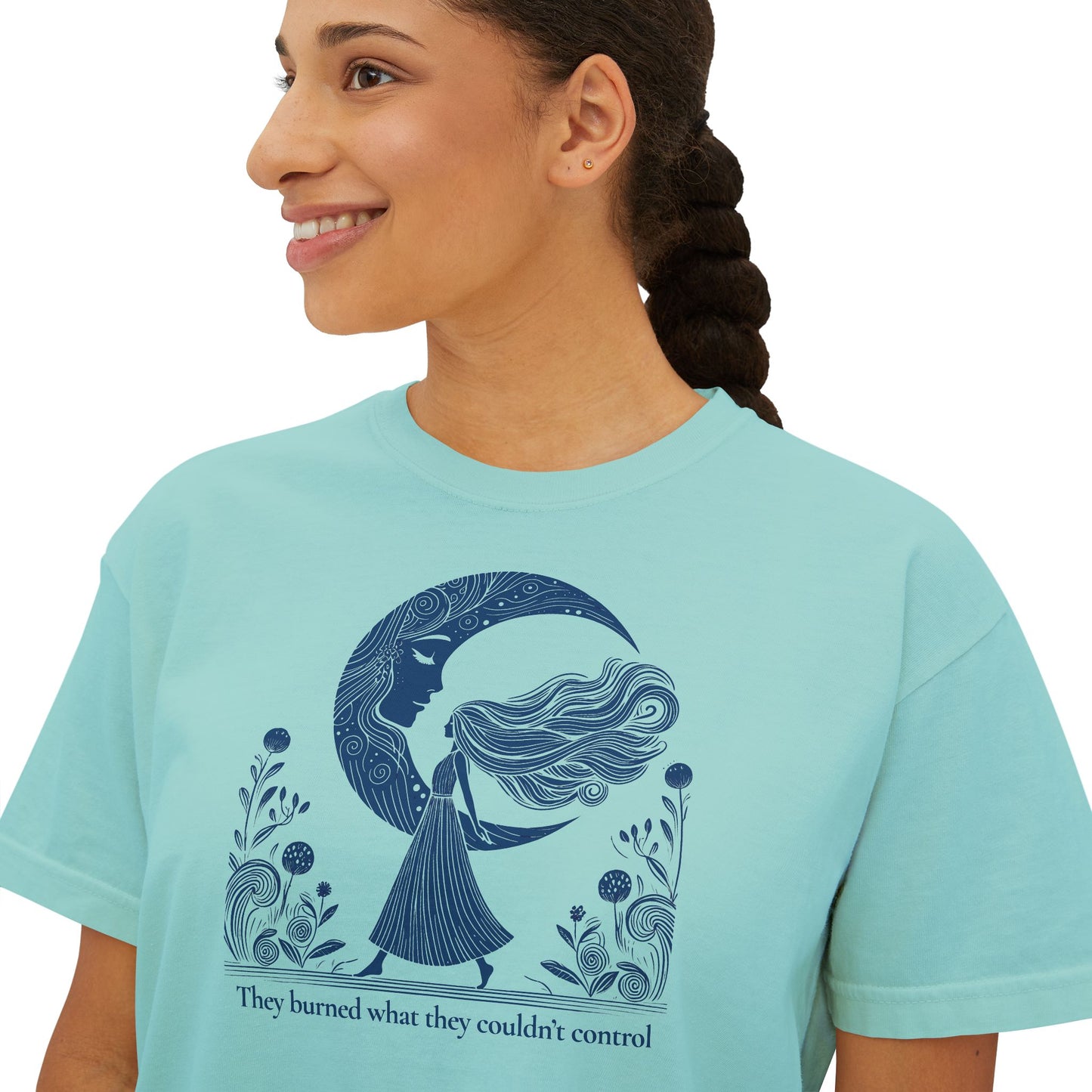 Control & Fire Crop Tee | Comfort Colors® Mystic Edition