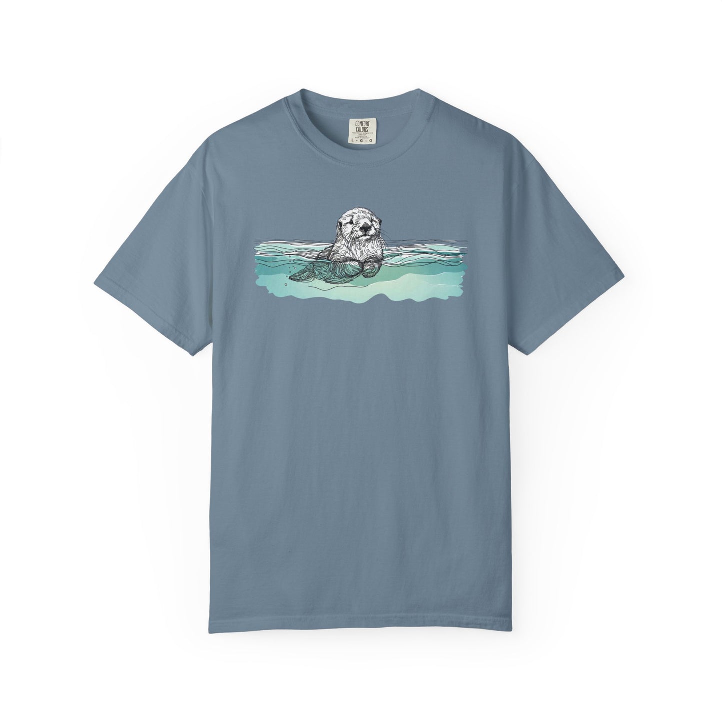 Otter in the Water Comfort Colors Tee