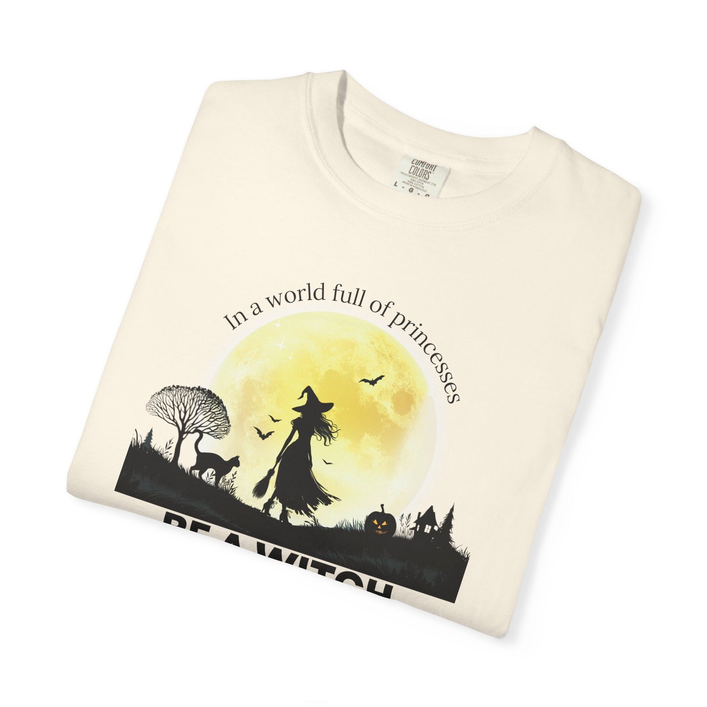 Be A Witch Celestial Moon Tee | Comfort Colors® Heritage Mystical Graphic Shirt