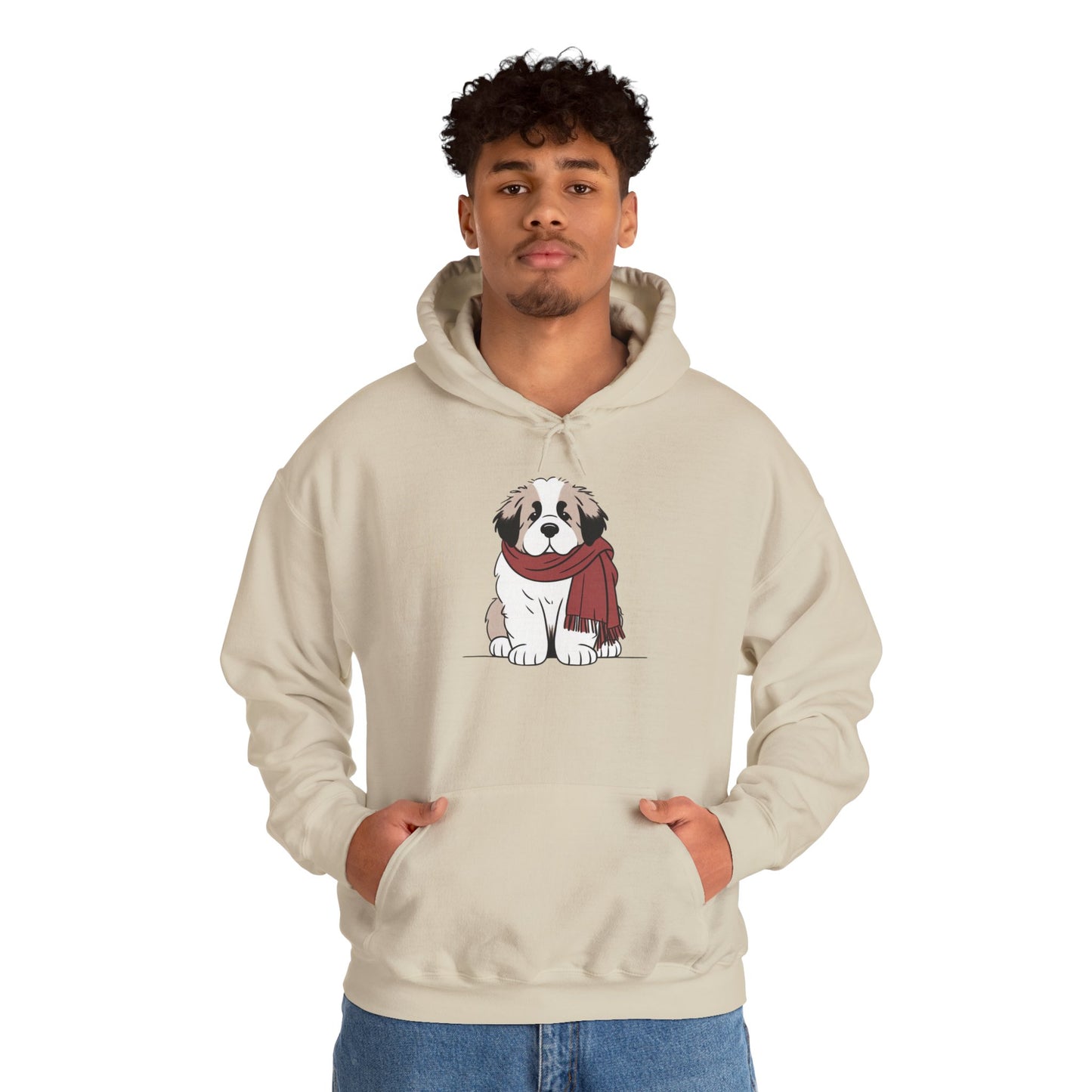 Saint Bernard Puppy Winter Hoodie