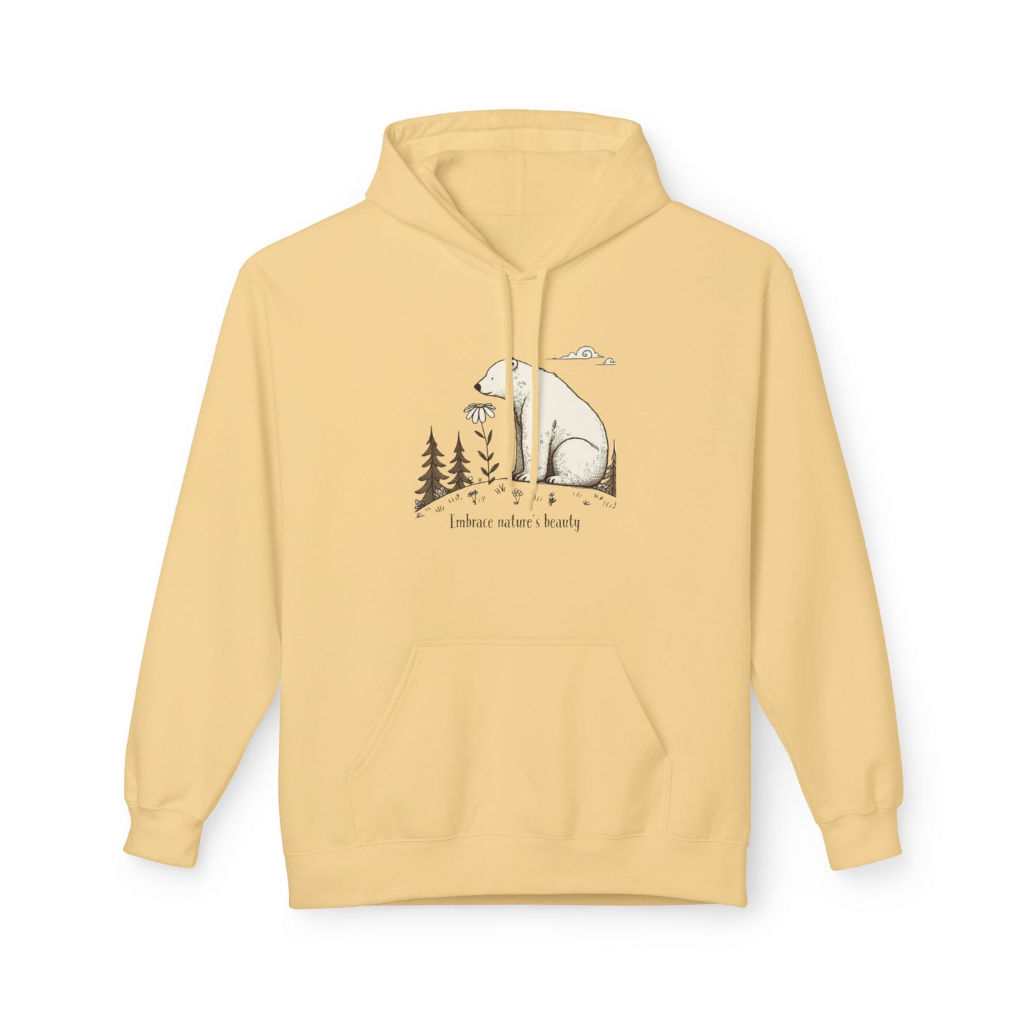 Polar Bear Nature Hoodie | Midweight Unisex Hoodie