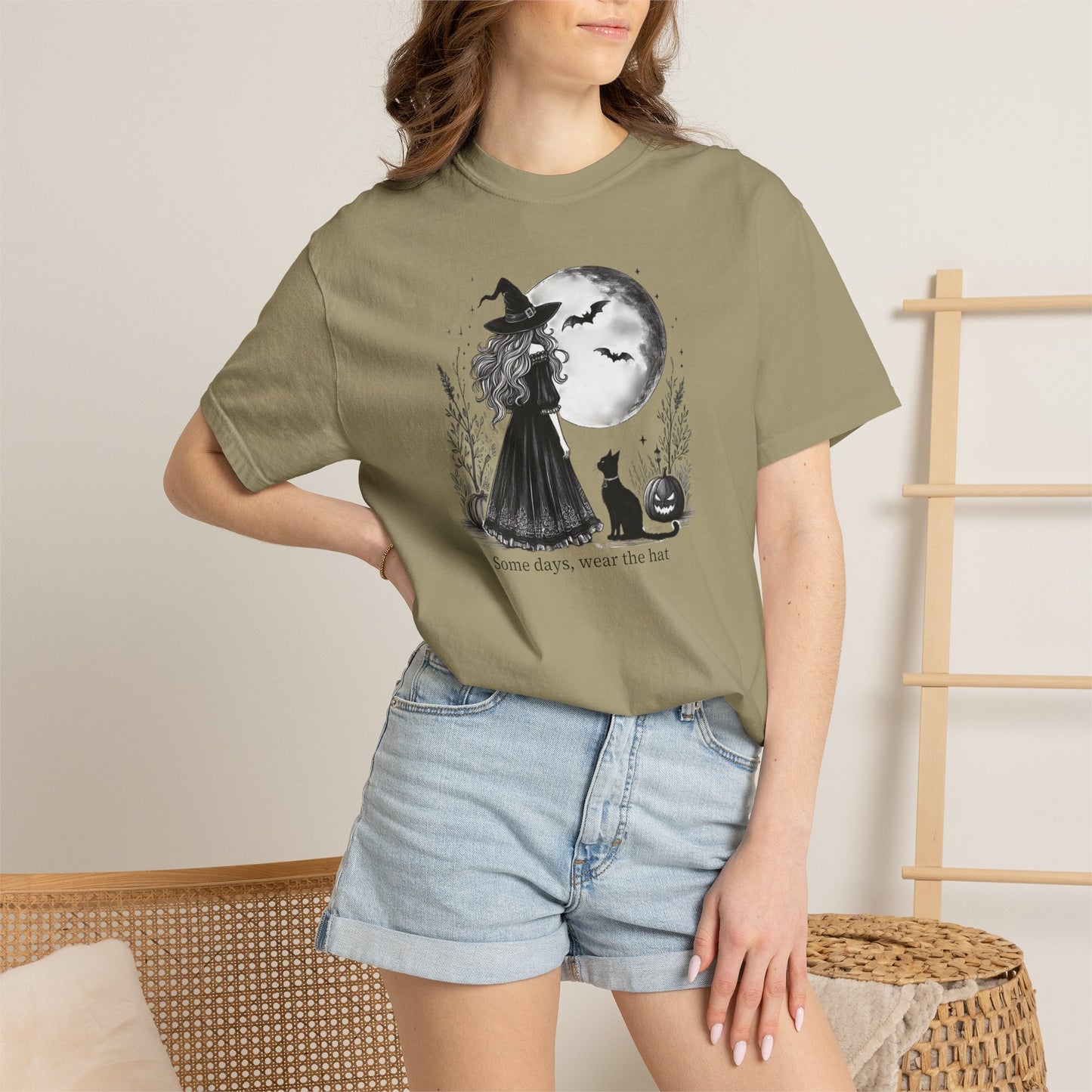 Comfort Colors Halloween Witch Moon Tee