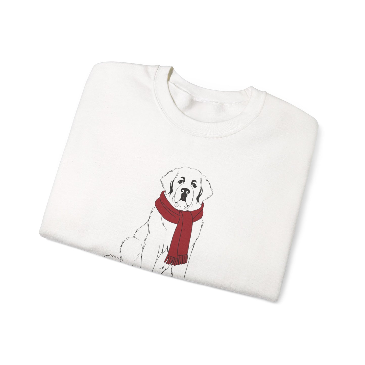 Saint Bernard Winter Scarf Sweatshirt