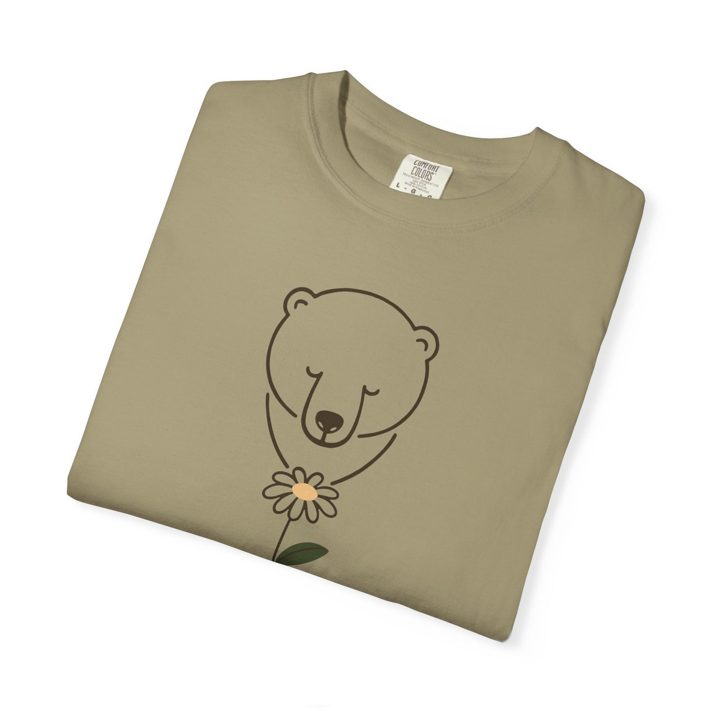 Polar Bear Daisy Comfort Colors Tee