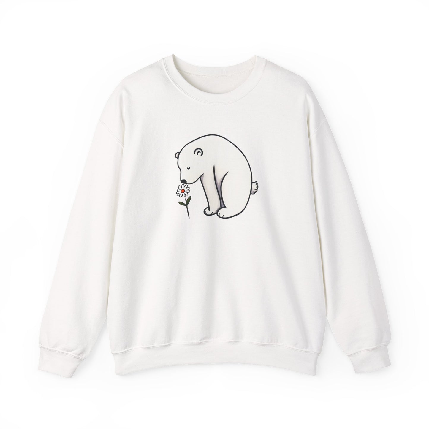 Polar Bear Daisy Sweatshirt | Polar Den Edition