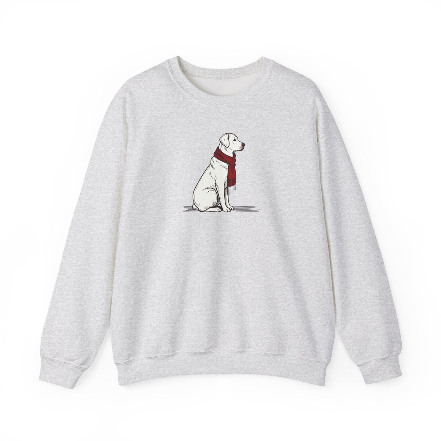 Yellow Lab Scarf Premium Sweatshirt | Cozy Den Edition