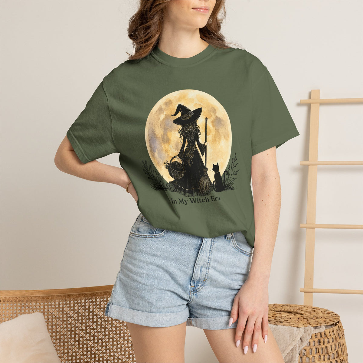 In My Witch Era Graphic Tee | Moon Witch Comfort Colors Shirt