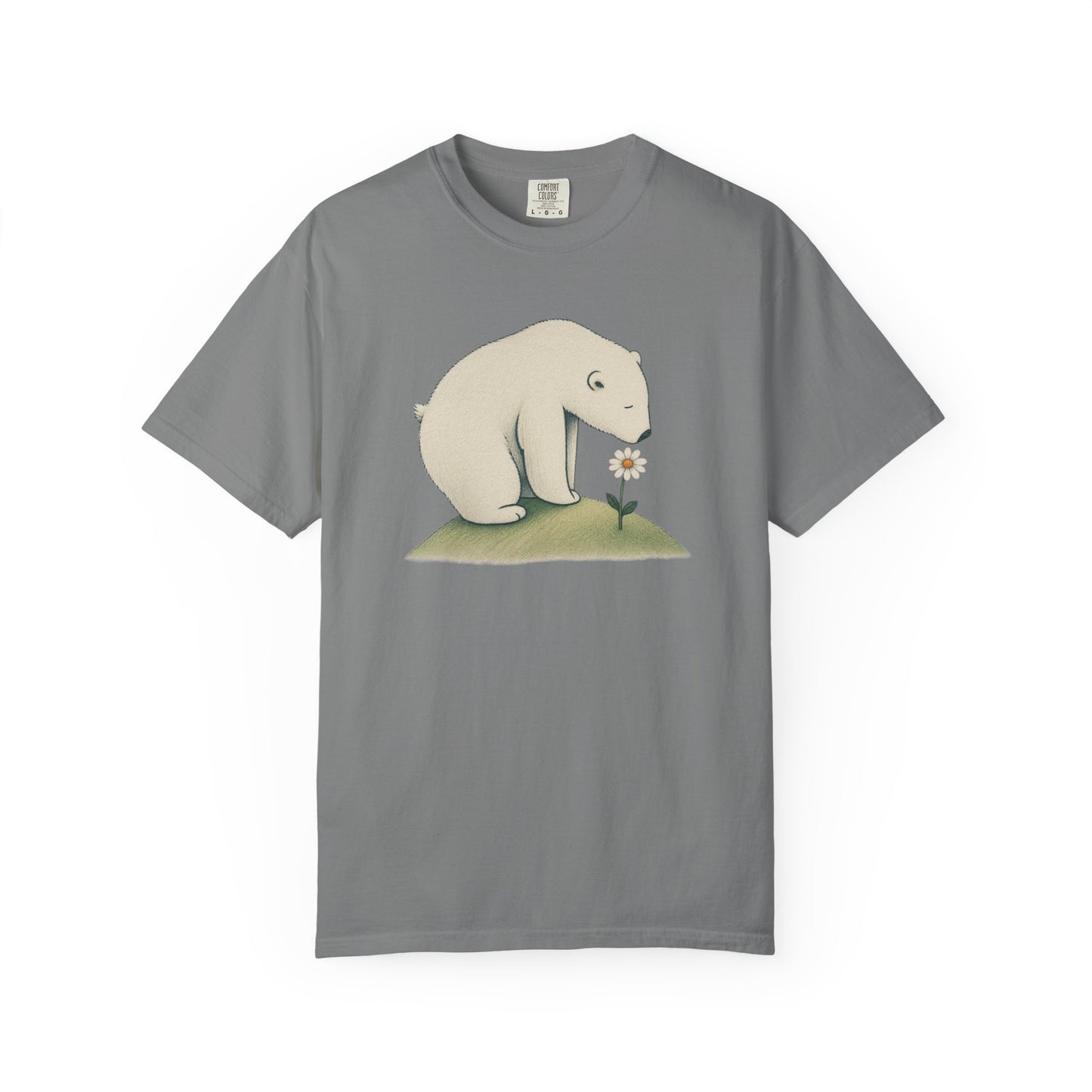 Polar Bear & Daisy Comfort Colors T-Shirt
