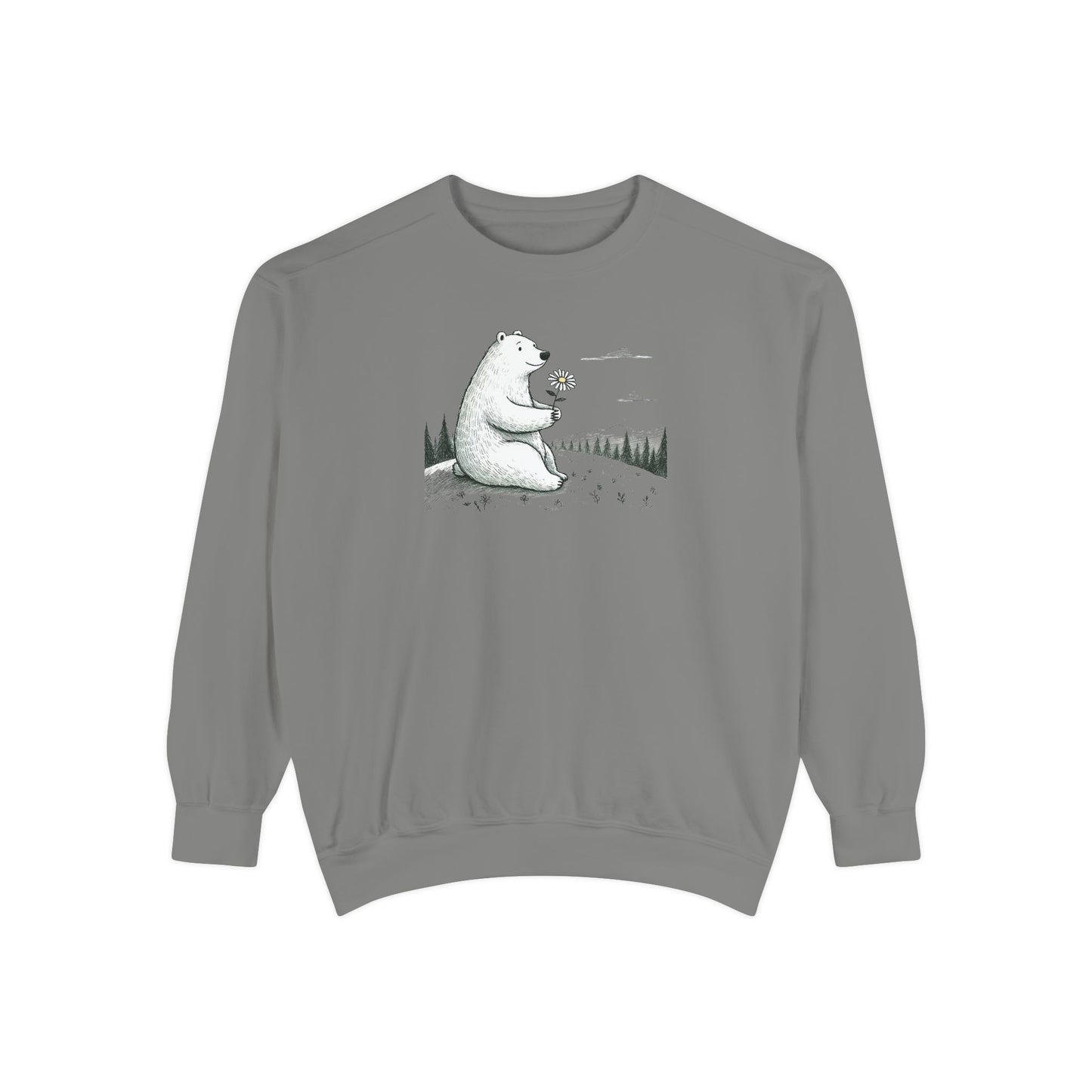 Woodland Bear Wildflower Sweatshirt
