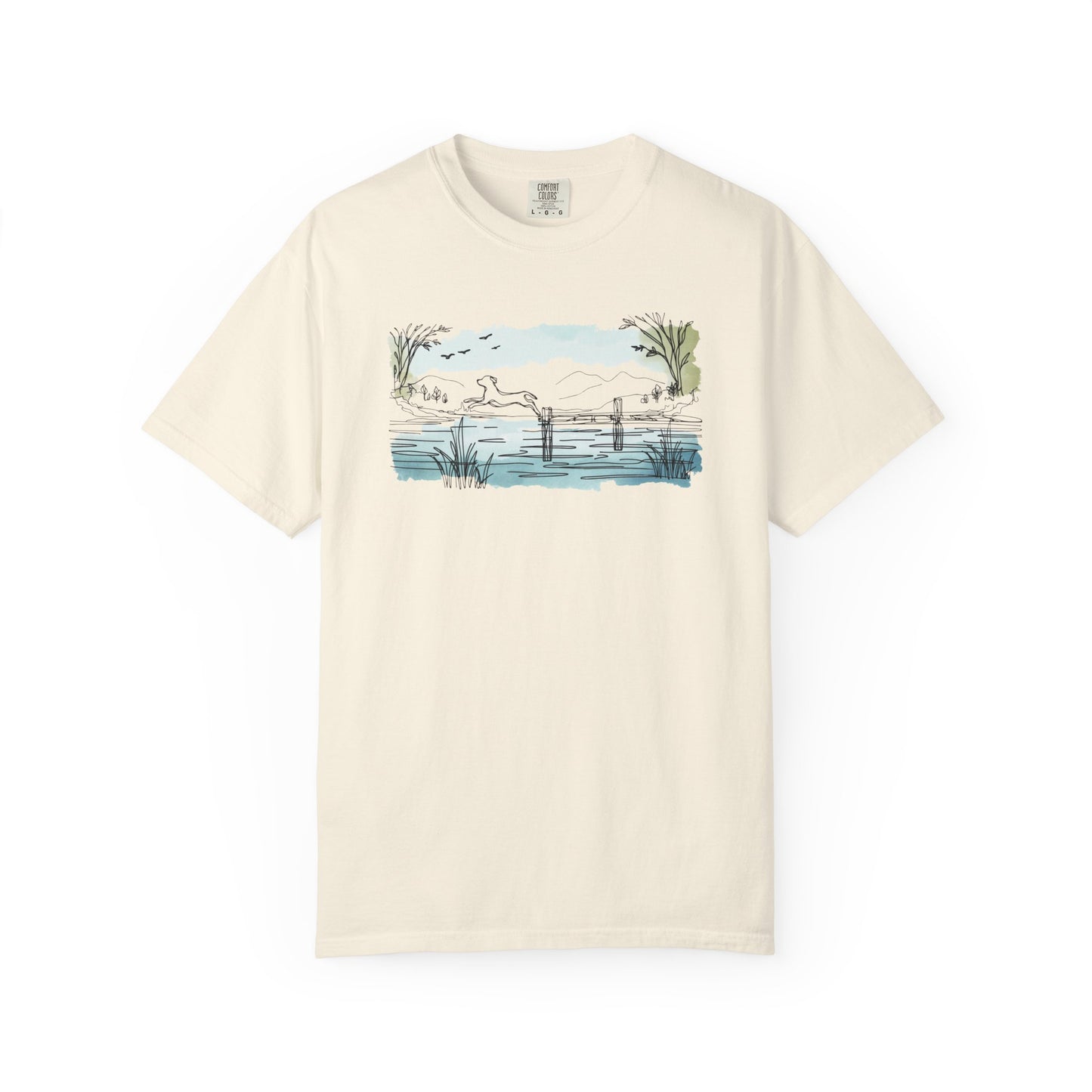 Lake Leap Dog Tee