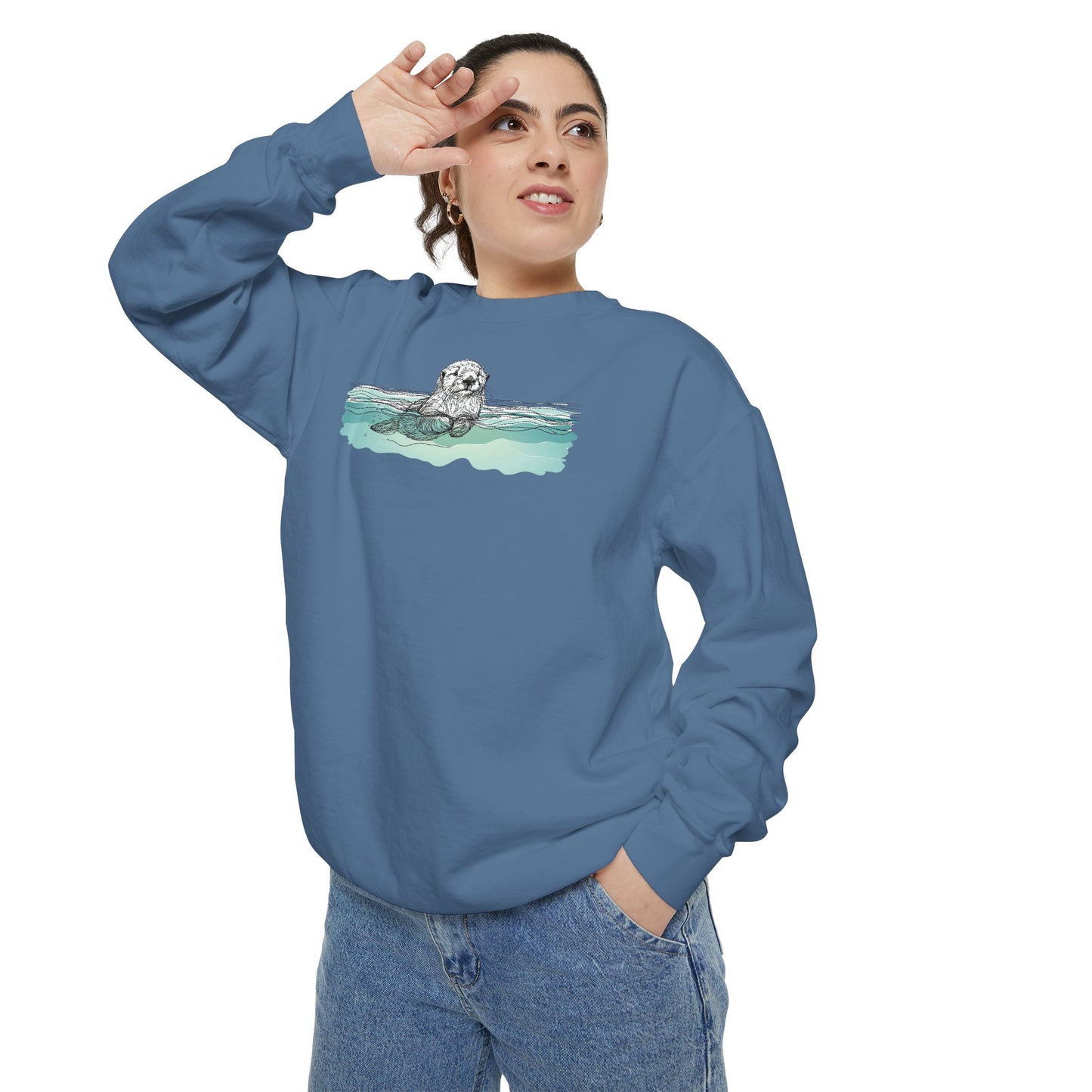 Otter in the Water Sweatshirt