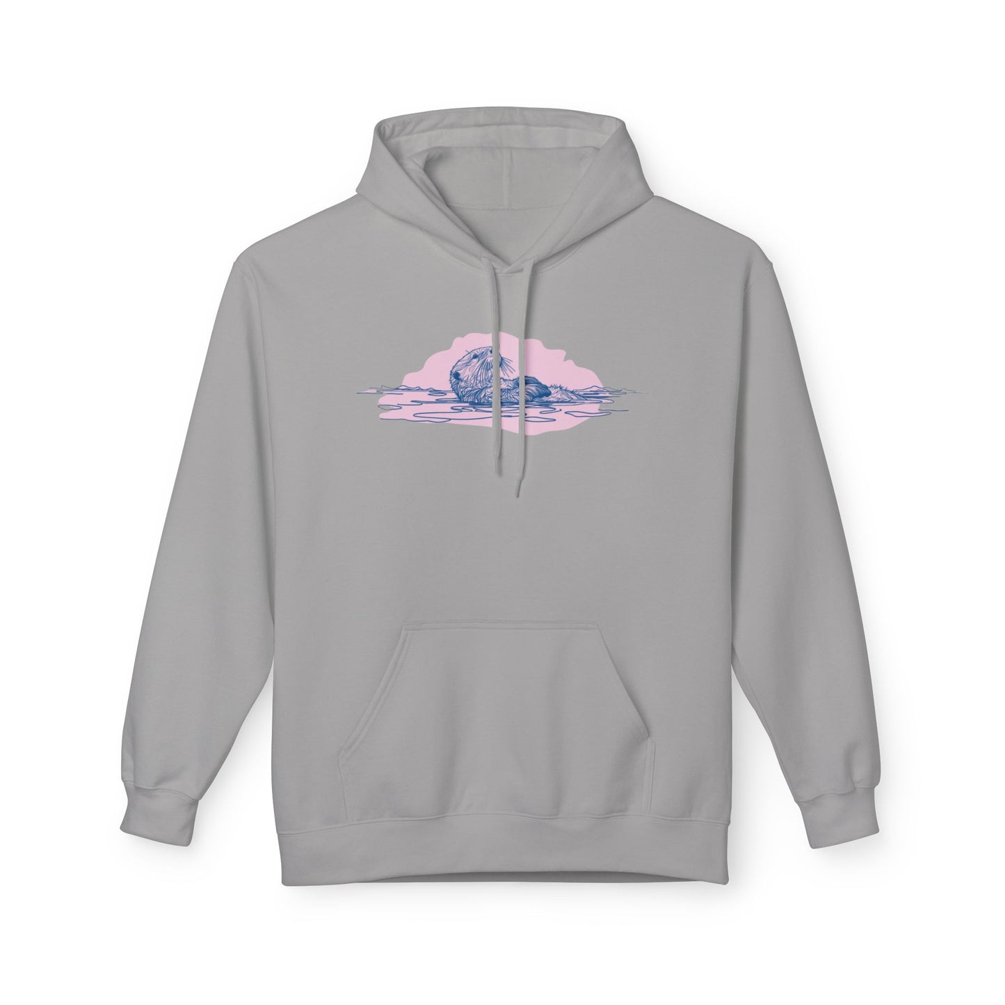 Pink Sunset Sea Otter Midweight Hoodie