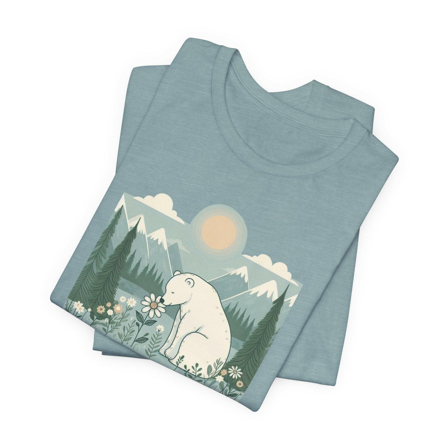 Polar Bear Nature-Inspired Unisex Tee - 'Embrace Nature's Beauty'