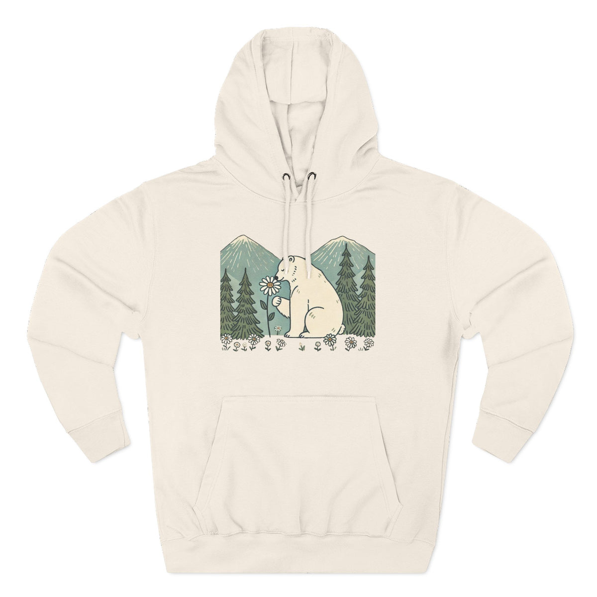 Woodland Polar Bear Hoodie