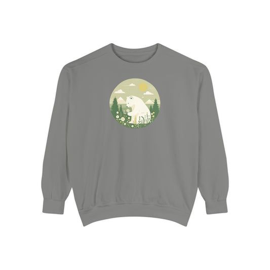 Alpine Polar Bear Comfort Colors Sweatshirt