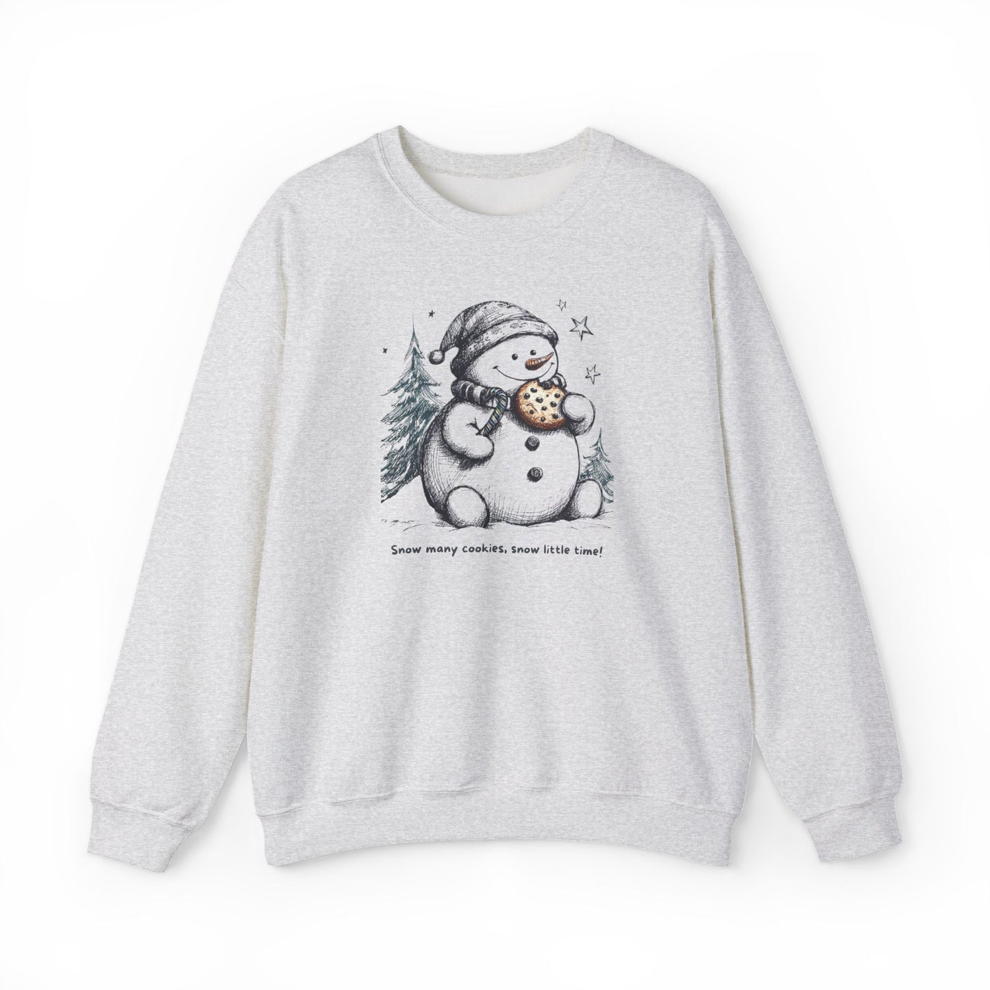 Snowman Cookie Sweatshirt, Funny Christmas Sweatshirt