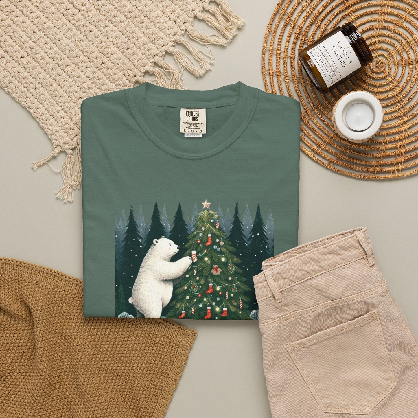 Alpine Christmas Polar Bear Tee