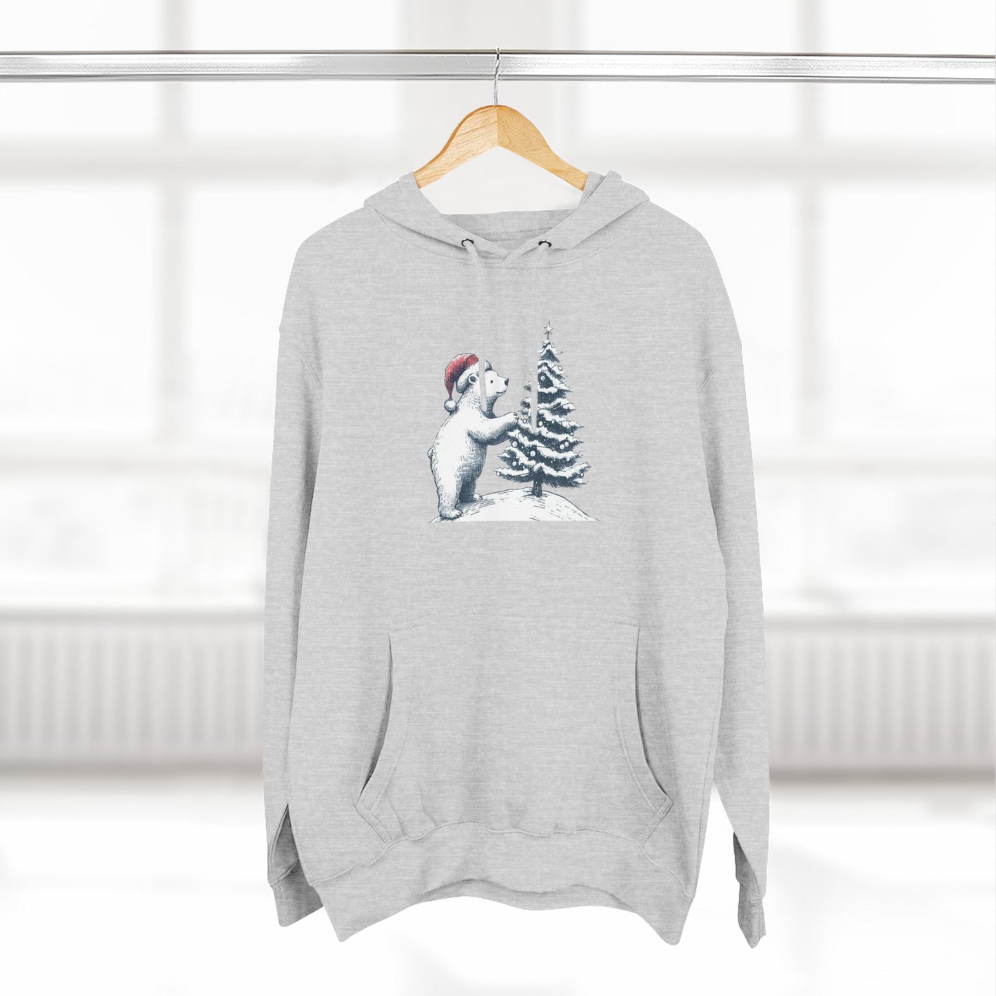 Polar Bear Christmas Tree Hoodie