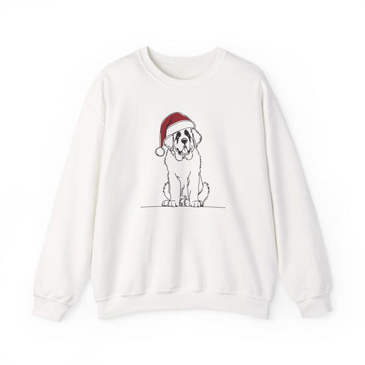 "Santa Bernard" Holiday Sketch Sweatshirt | Holiday Den
