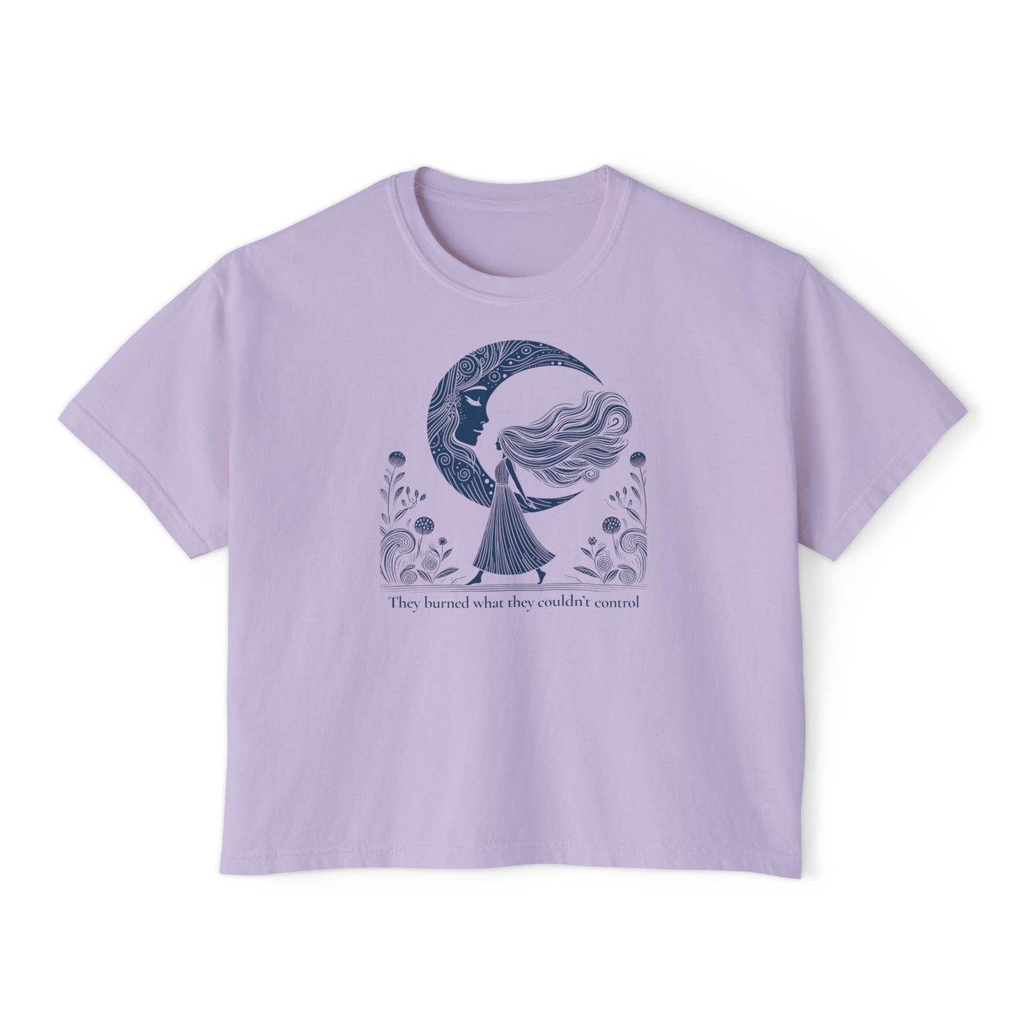 They Burned What They Couldn't Control Tee – Feminist Witch Shirt