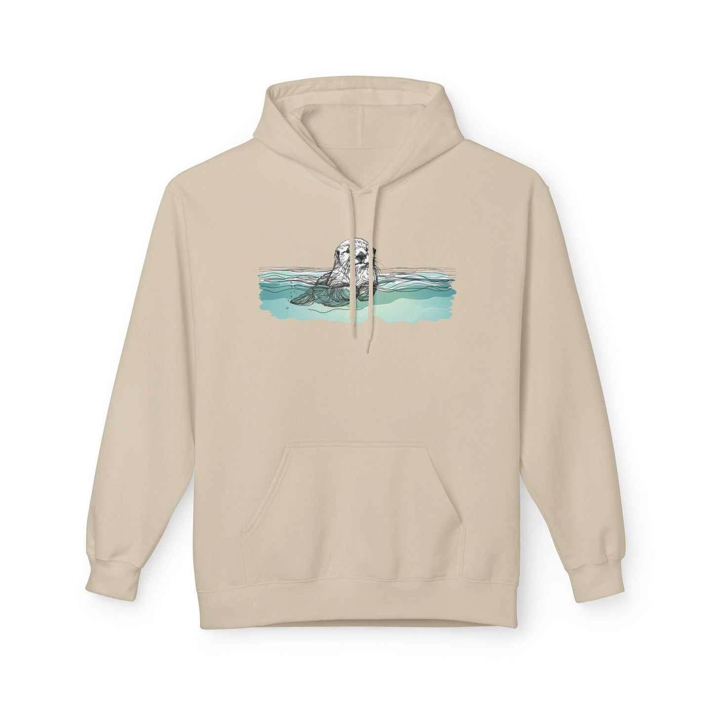 Watercolor Sea Otter Hoodie