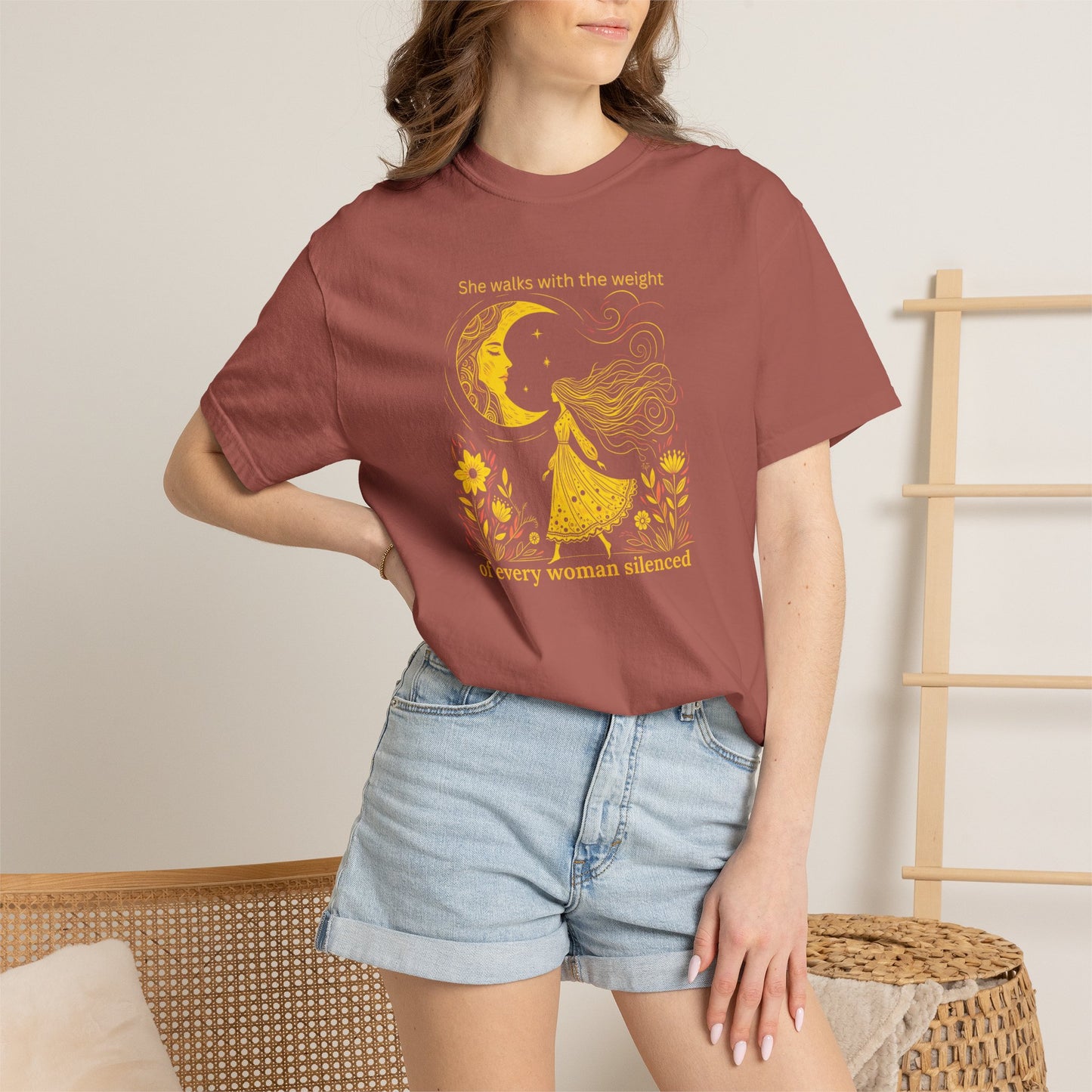 Comfort Colors She Walks With the Weight Tee