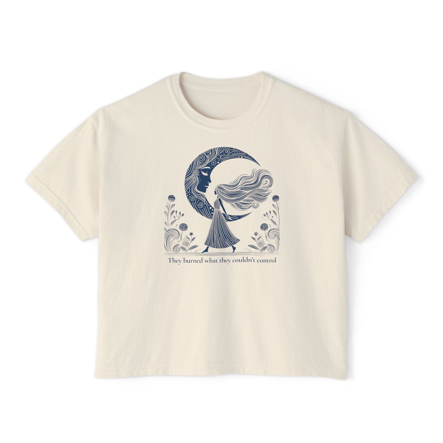They Burned What They Couldn't Control Tee – Feminist Witch Shirt