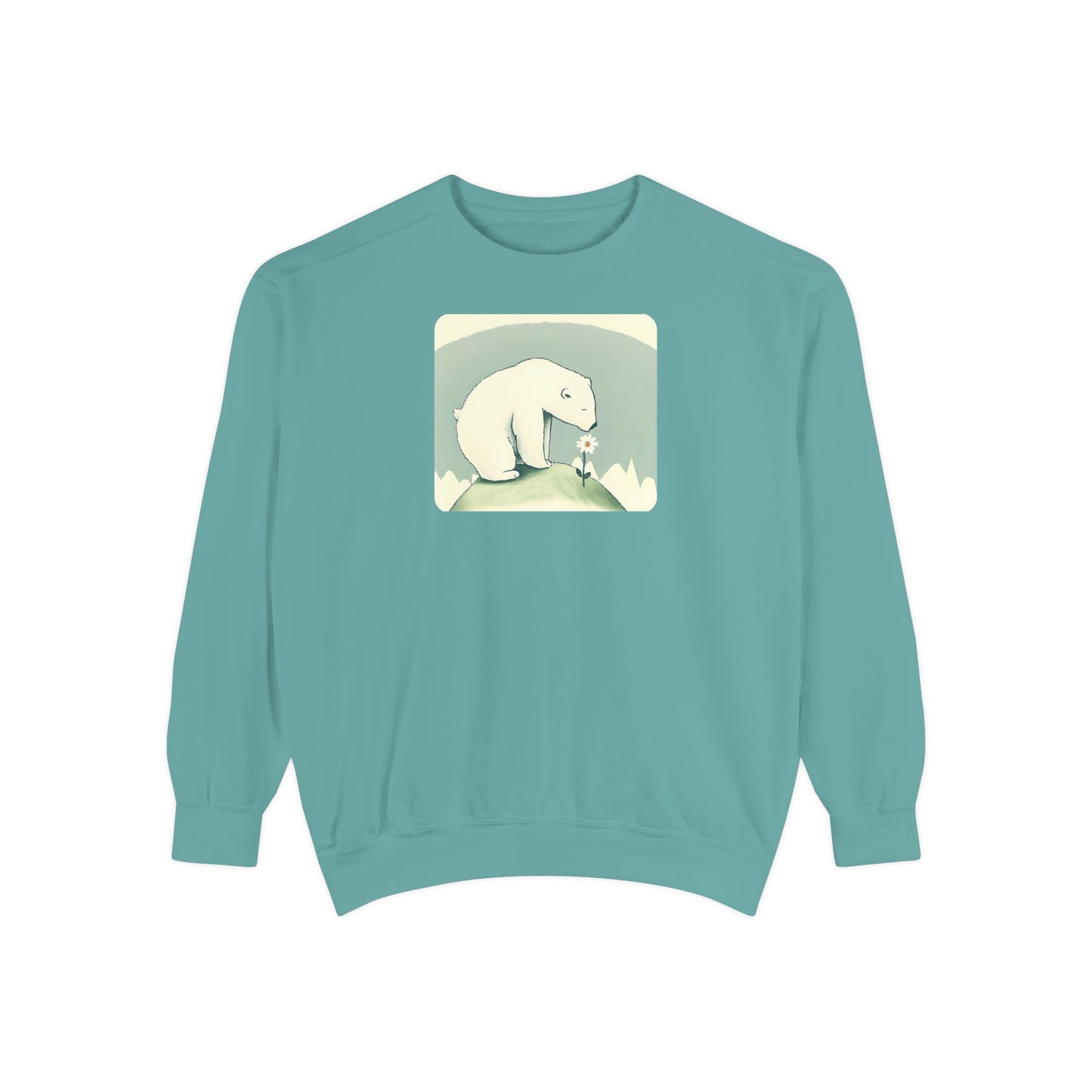 Polar Bear Wildflower Sweatshirt