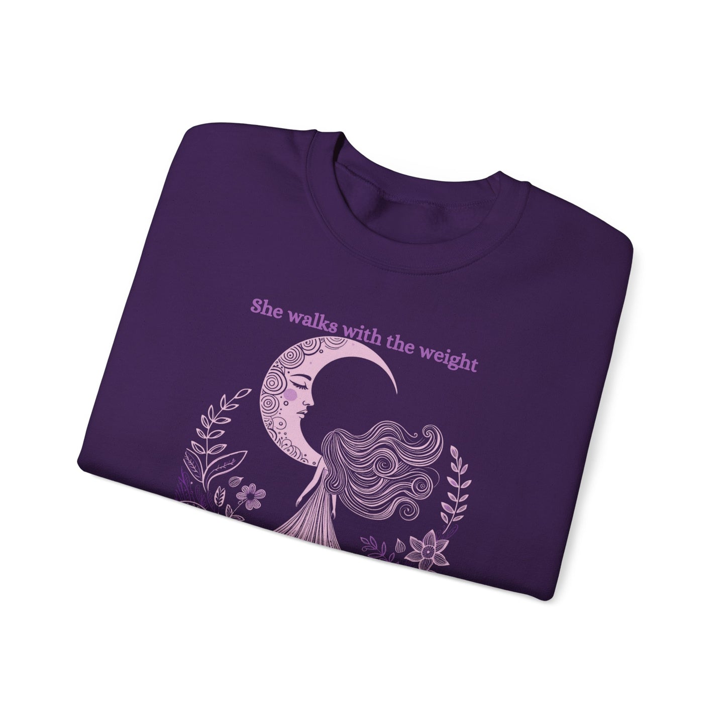 The Weight of Silence Celestial Art Sweatshirt | Mystic Den