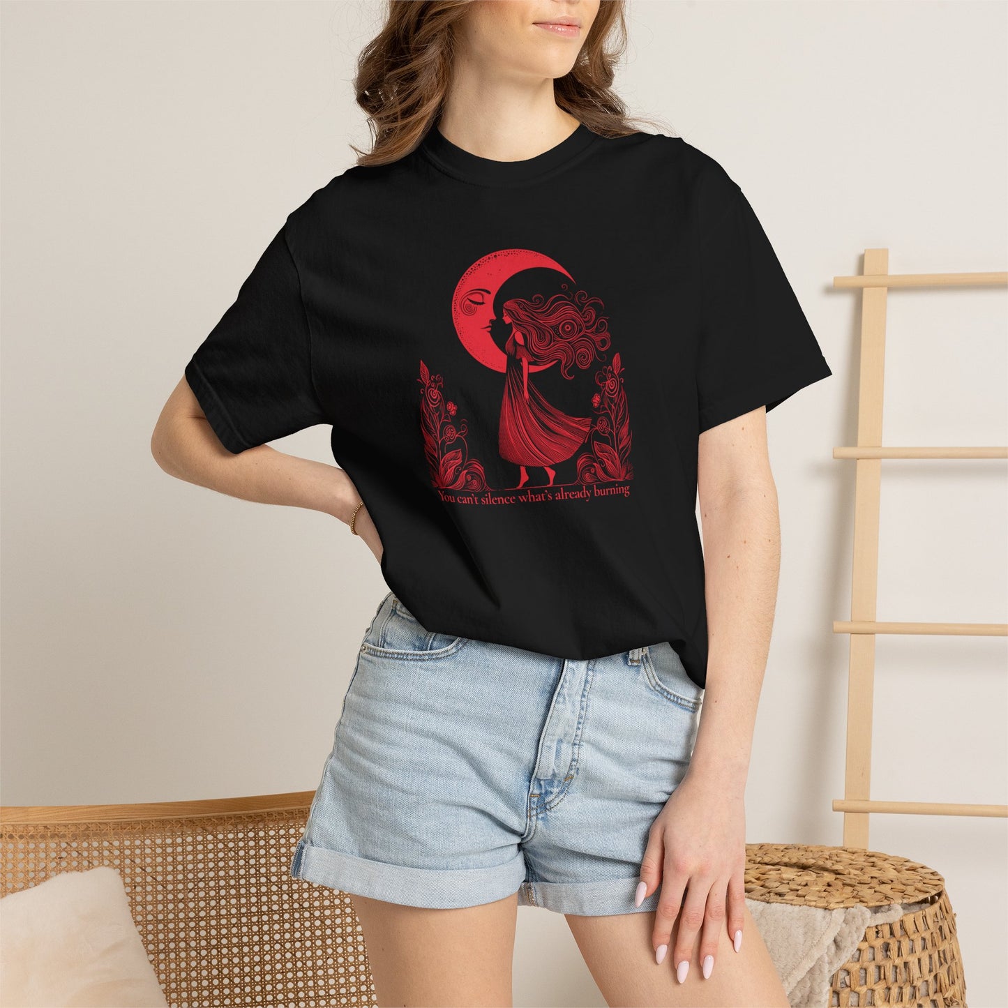 You Can’t Silence What’s Already Burning Comfort Colors Tee