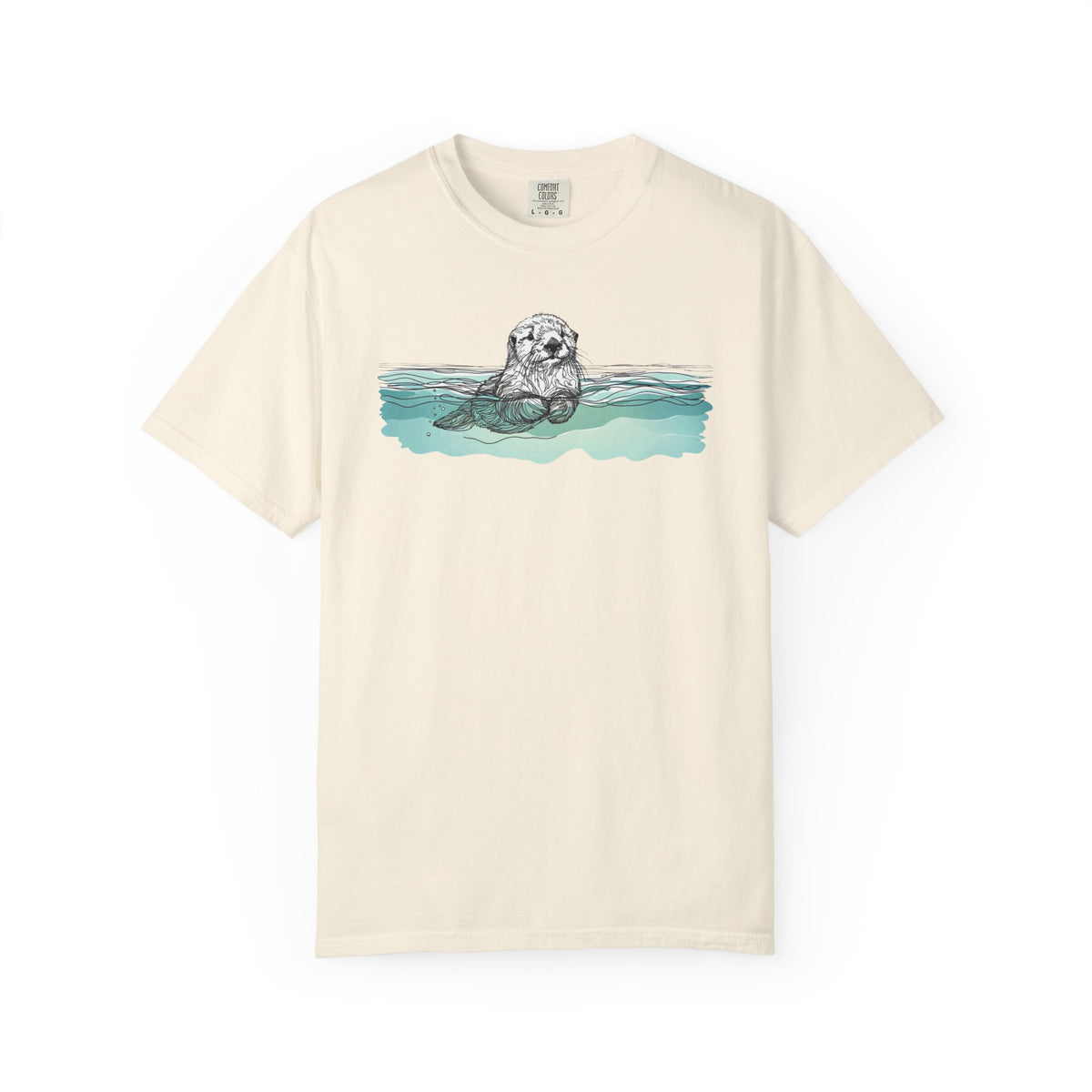 Sea Otter T-Shirt | Otter in the Water Comfort Colors Tee
