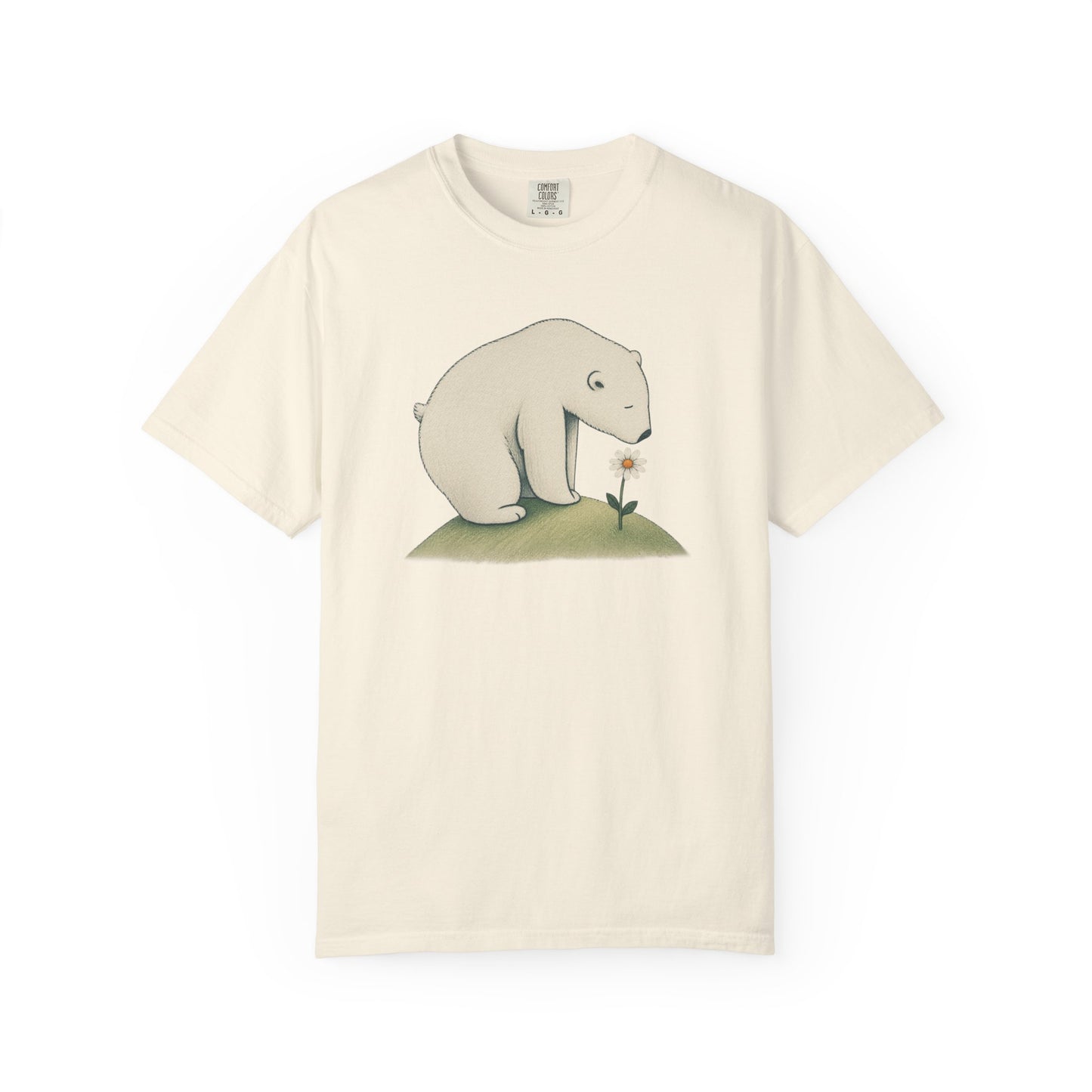 Polar Bear & Daisy Comfort Colors T-Shirt