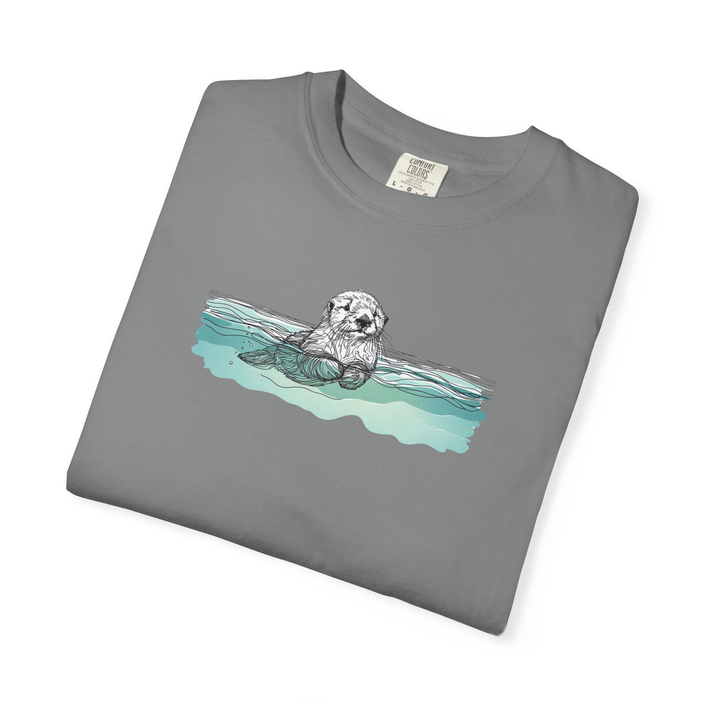 Otter in the Water Comfort Colors Tee
