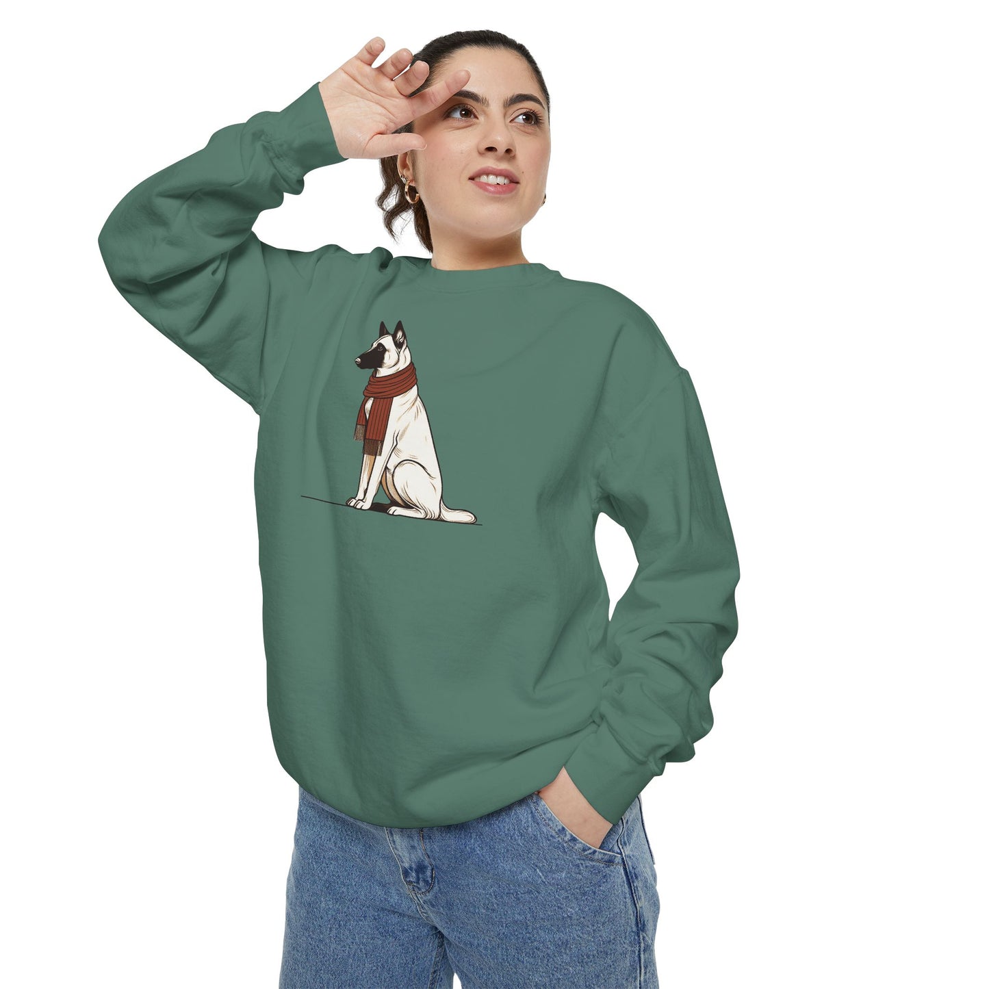 Belgian Malinois Scarf Sweatshirt