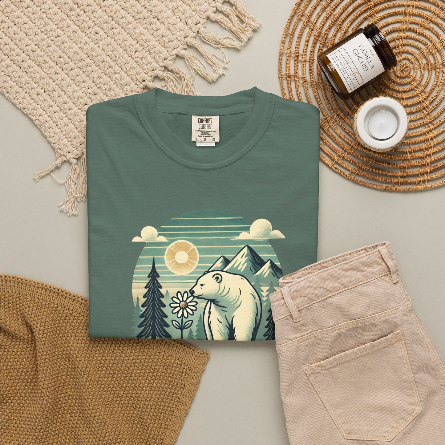 Pine & Daisy Polar Bear Comfort Colors Tee