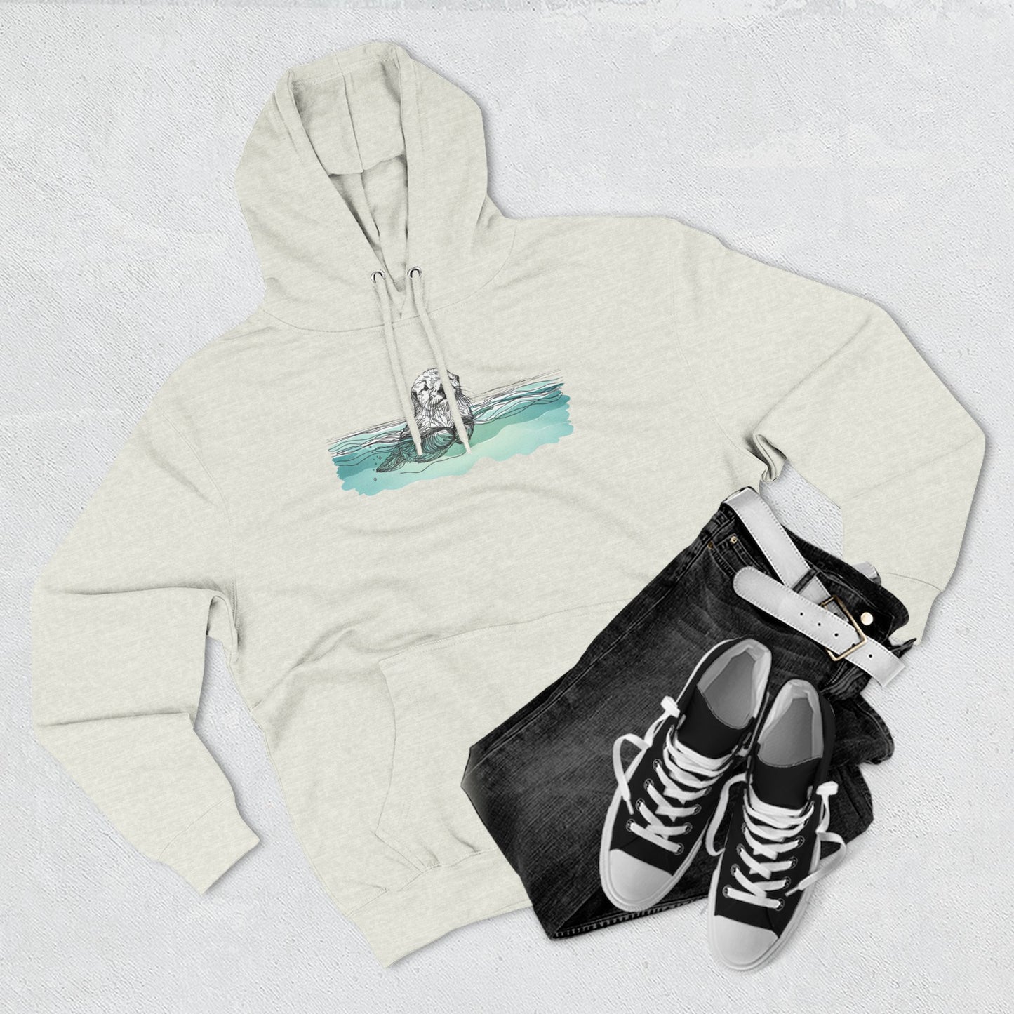 Otter in the Water Hoodie