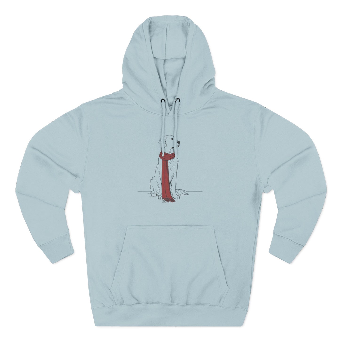 Minimalist Winter Dog Hoodie