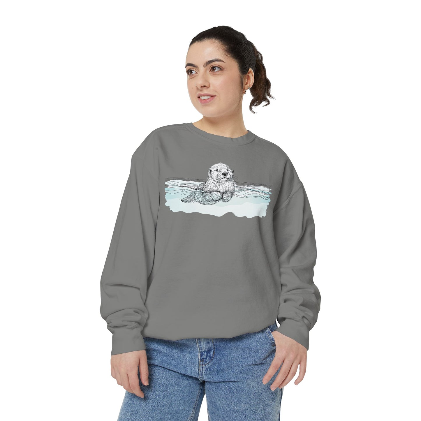 Sea Otter Floating Sweatshirt