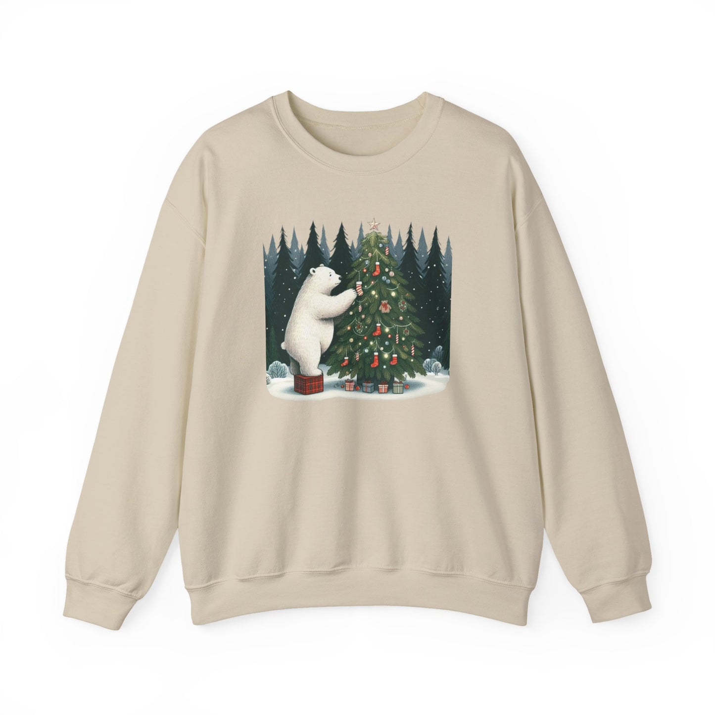 "Polar Bear Christmas" Heavyweight Sweatshirt | Holiday Den