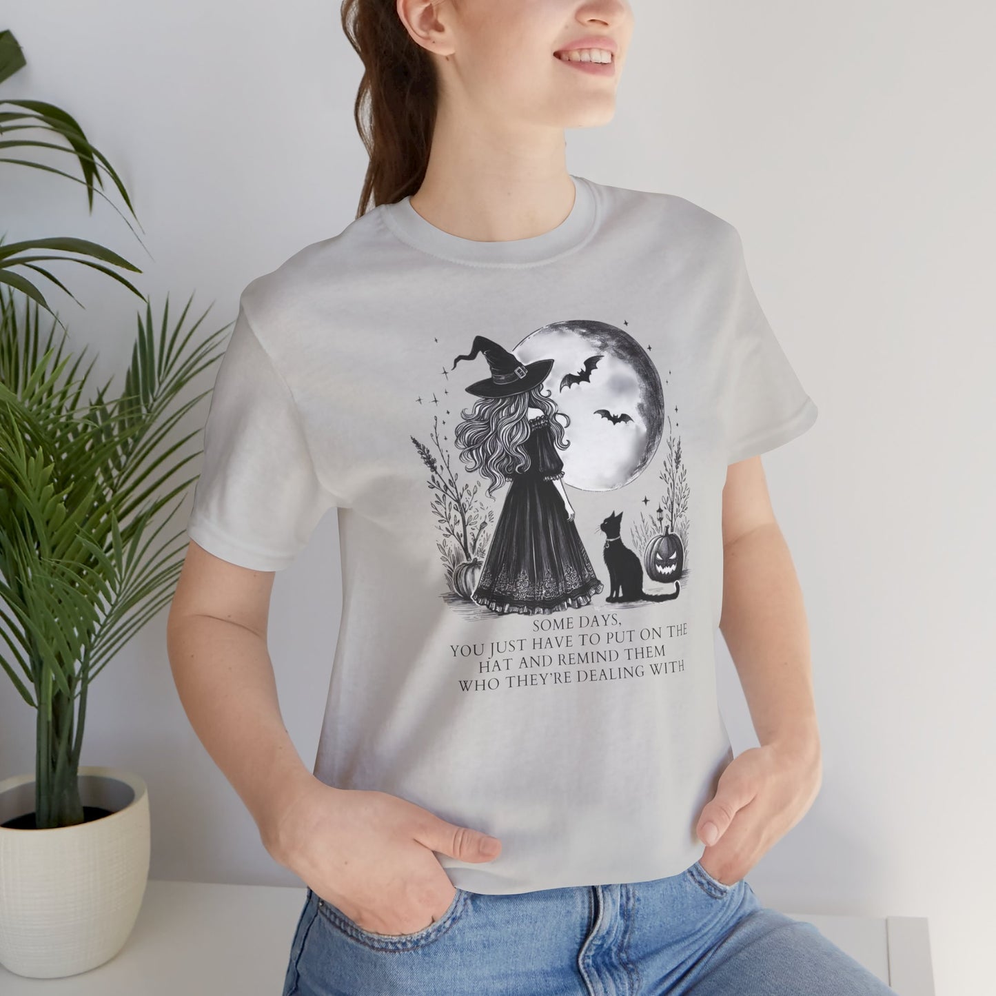 "Some Days" Witch Tee | Detailed Sketch Edition