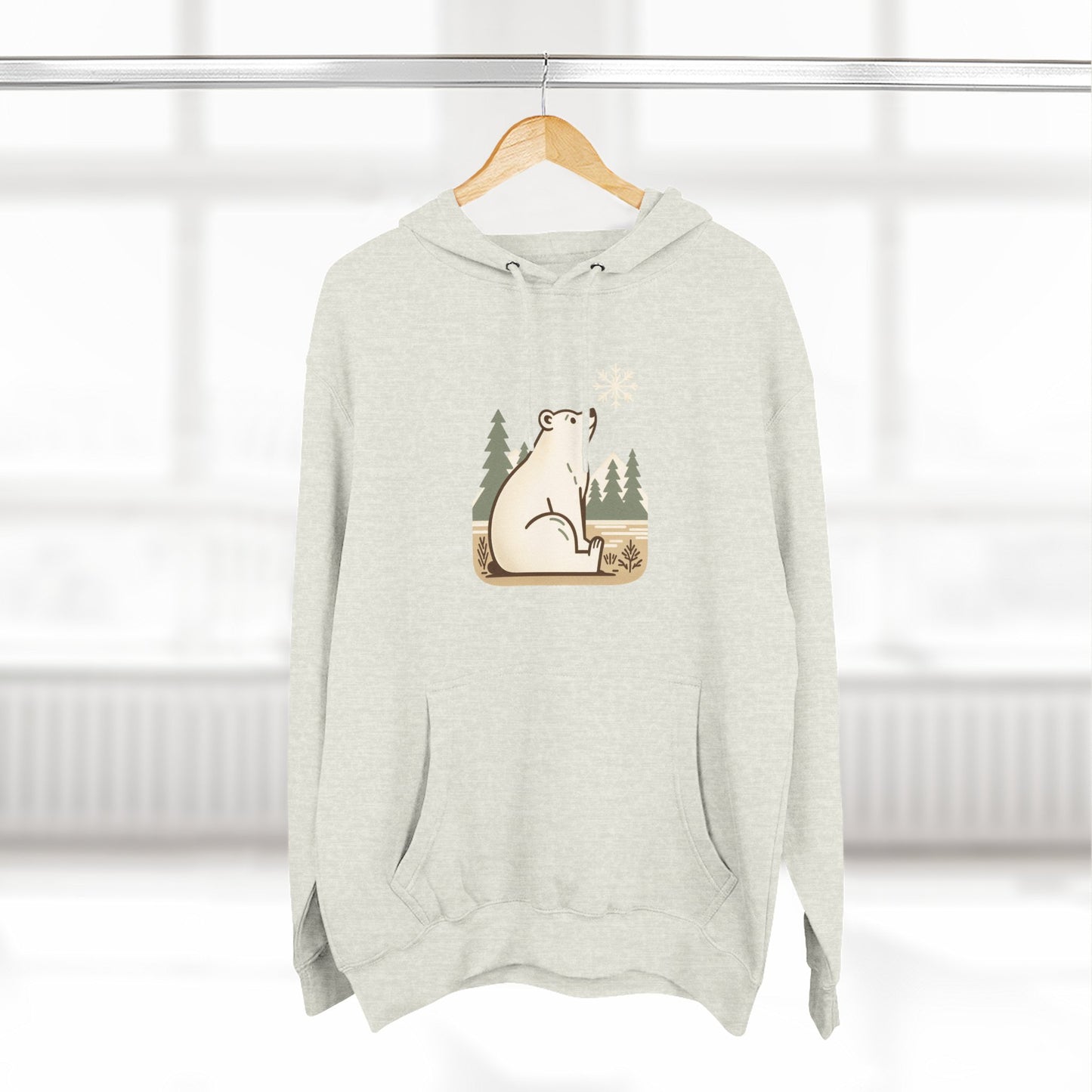 Polar Bear Snowflake Hoodie