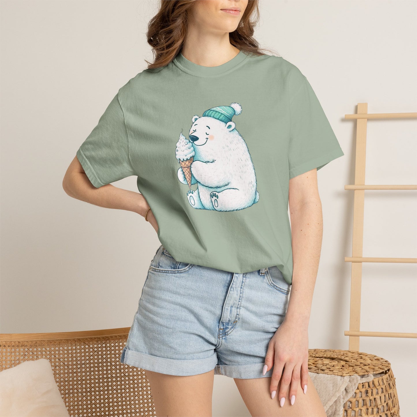 Cozy Cone Polar Bear Comfort Colors Tee