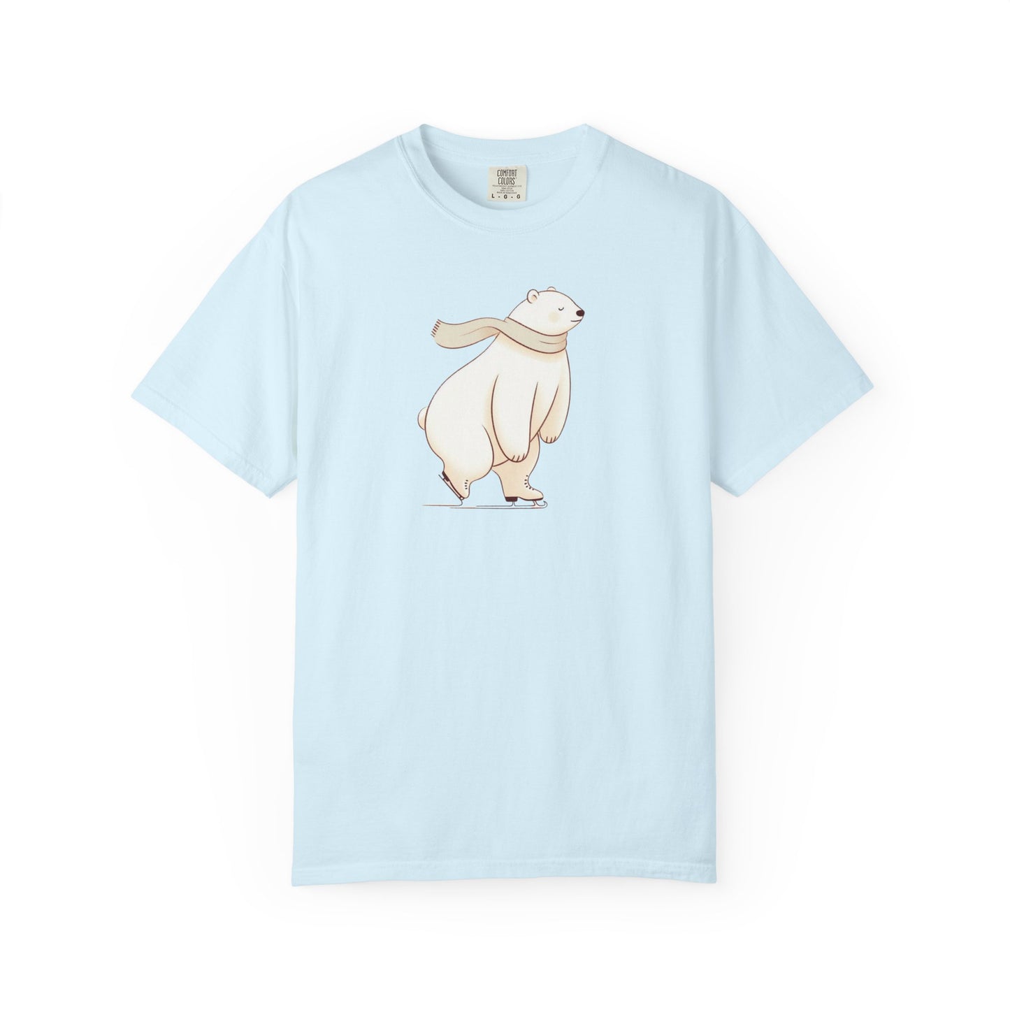 Polar Bear Skating Comfort Colors Tee