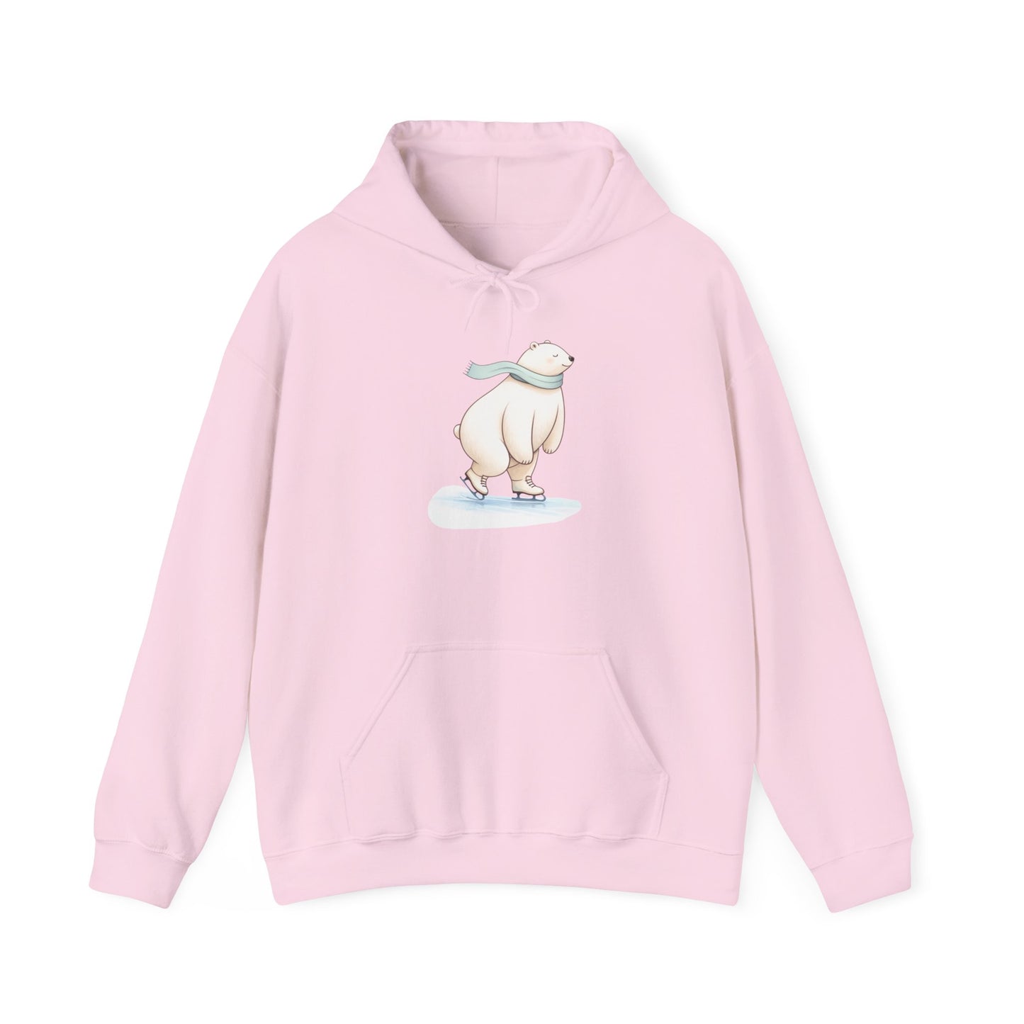 Polar Bear Ice Skating Hoodie