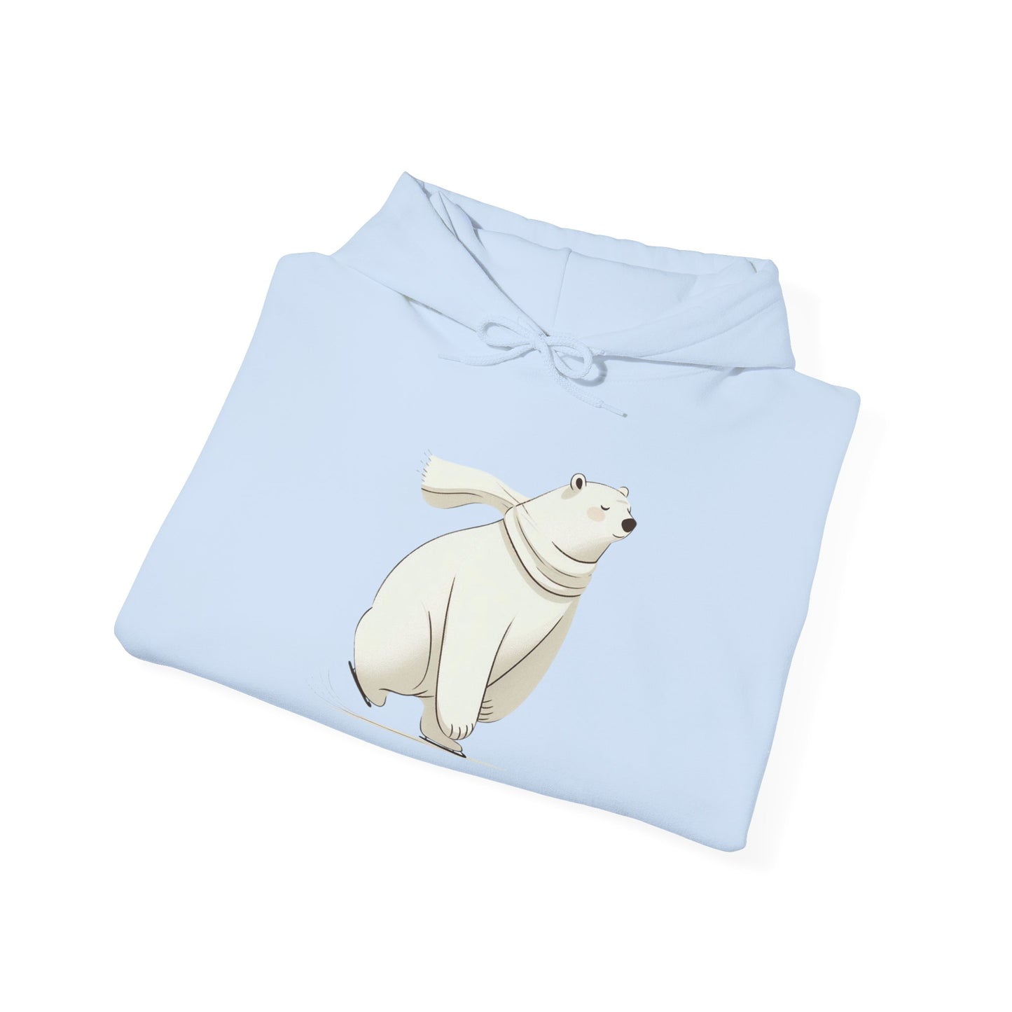 Skating Polar Bear Winter Hoodie