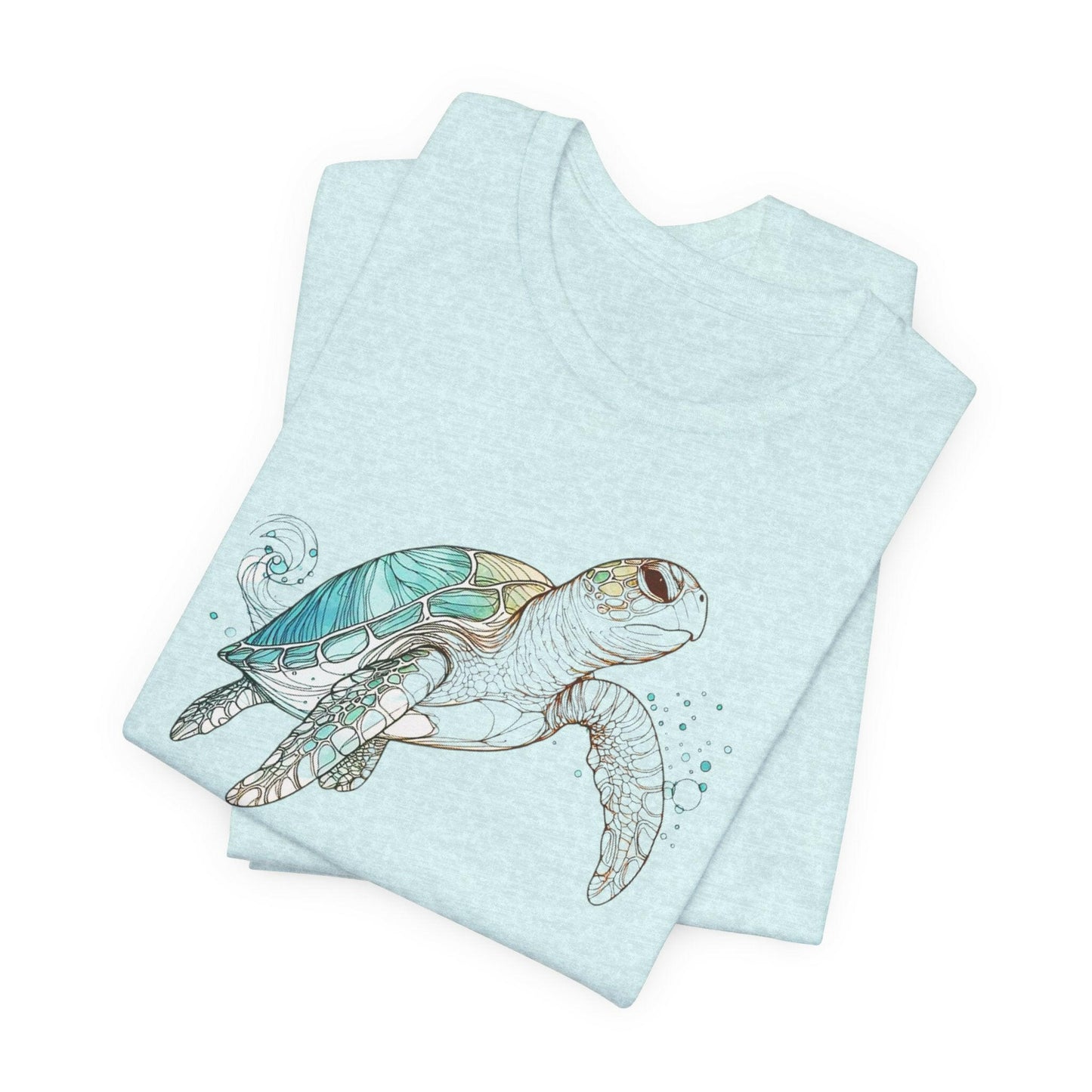 Sea Turtle Water Color Unisex Tee - Stompy Paws