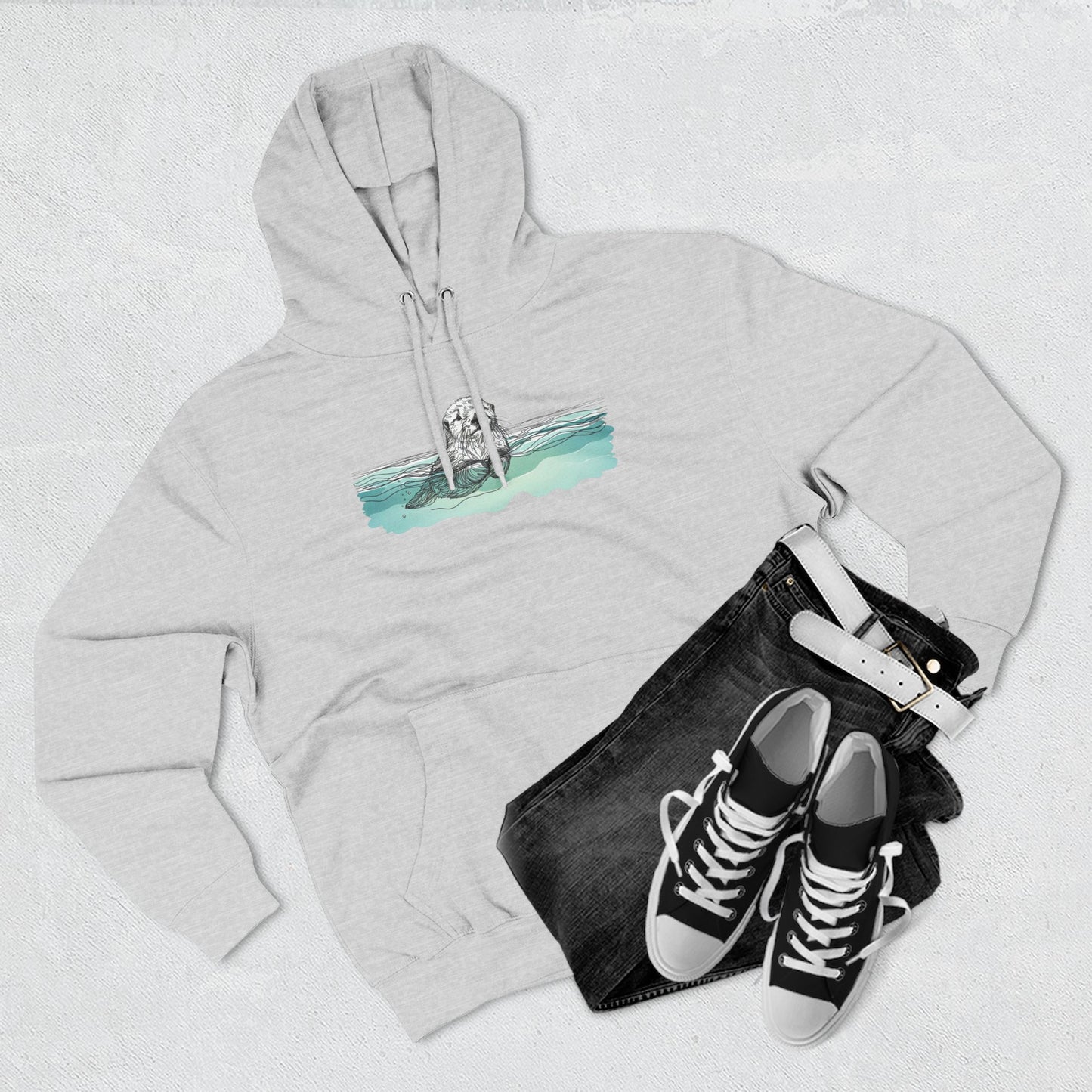 Otter in the Water Hoodie