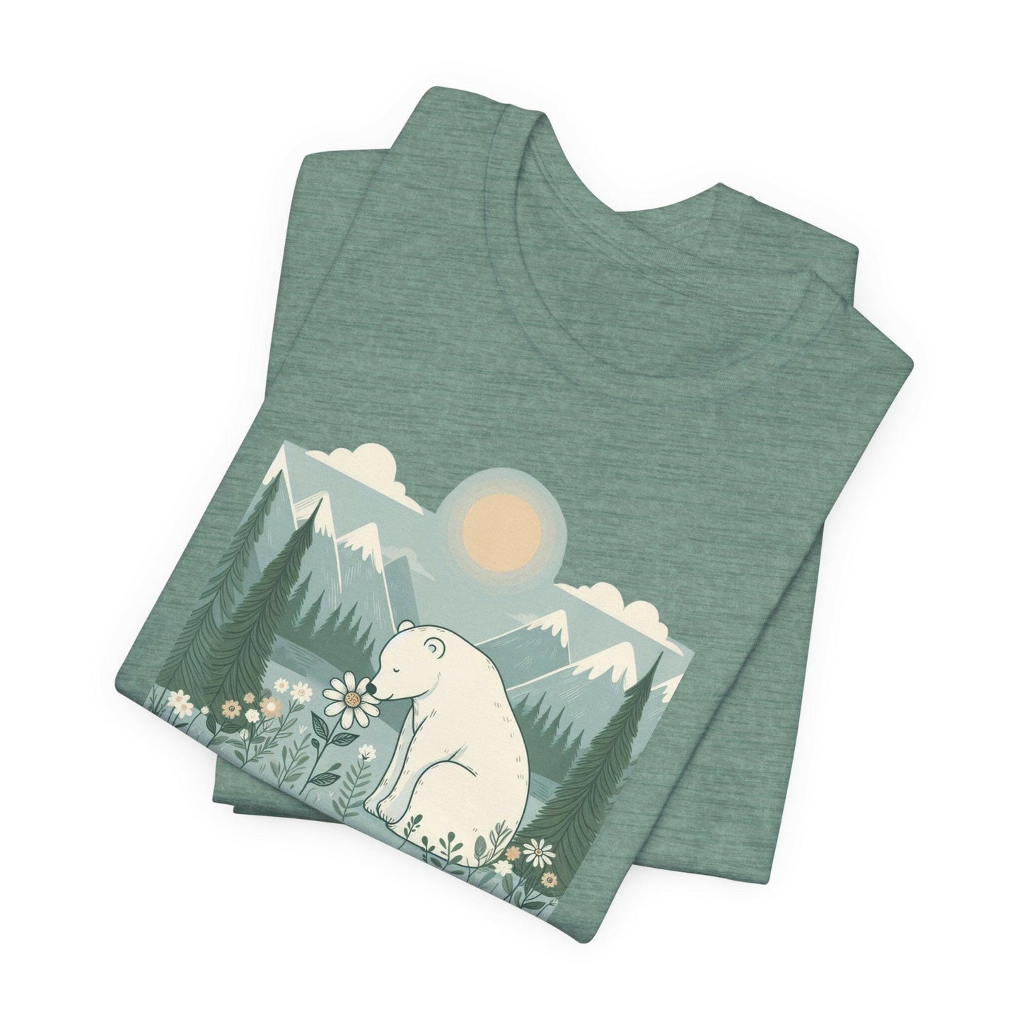 Polar Bear Nature-Inspired Unisex Tee - 'Embrace Nature's Beauty'