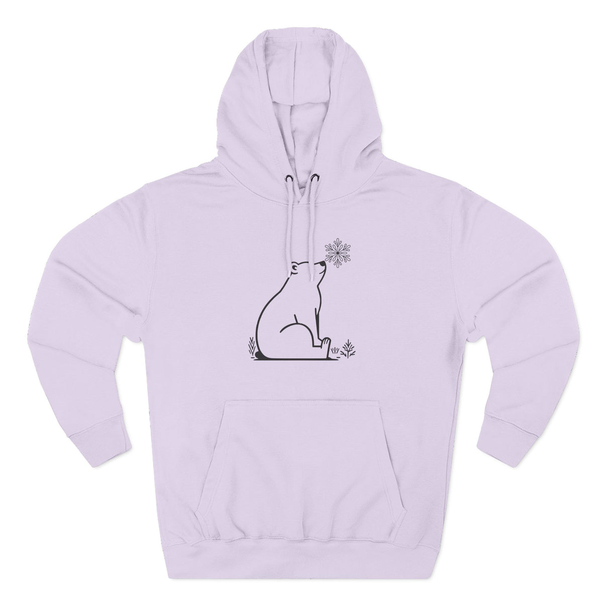 Polar Bear Christmas Hoodie | Minimal Winter Sweatshirt