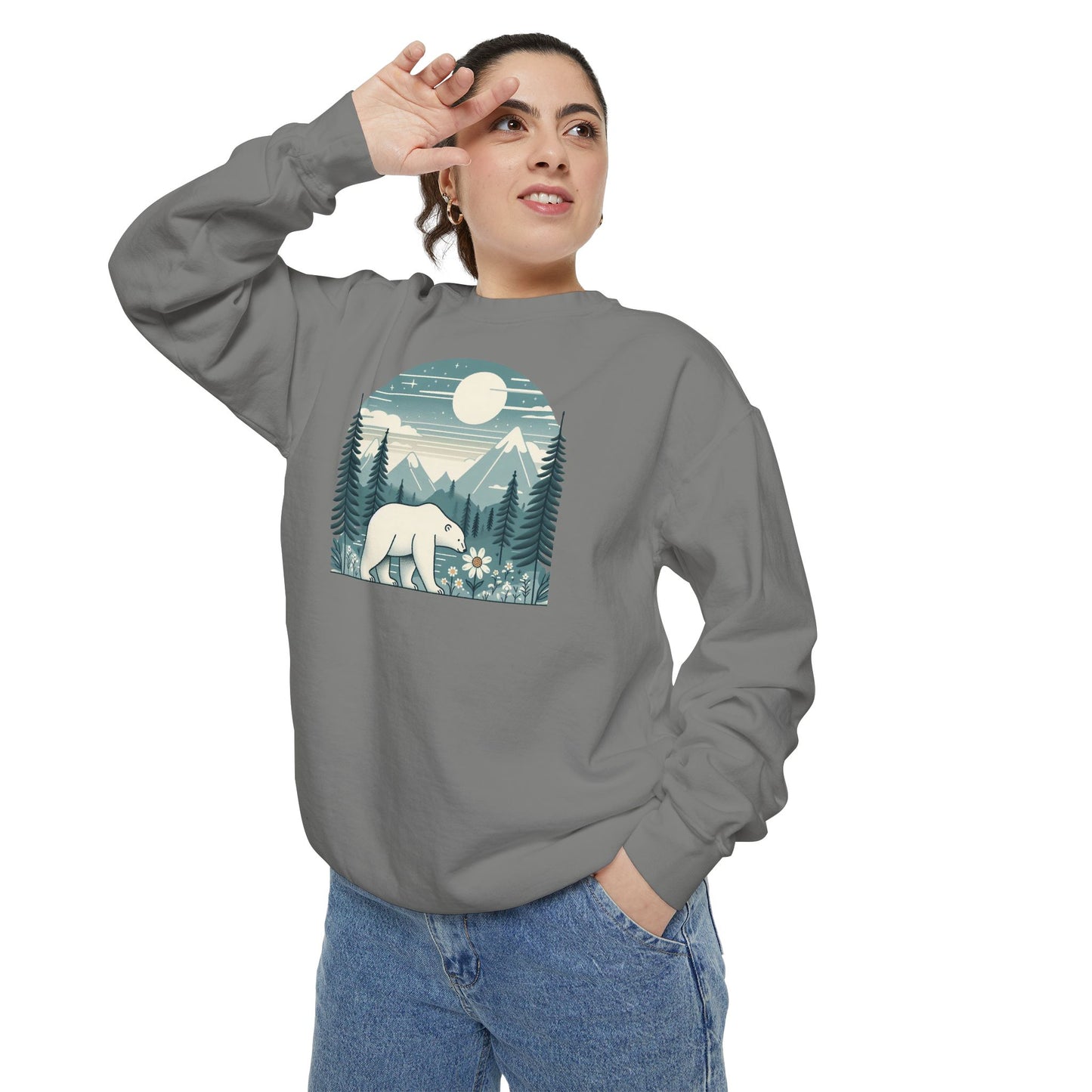 Solstice Polar Bear Comfort Colors Sweatshirt